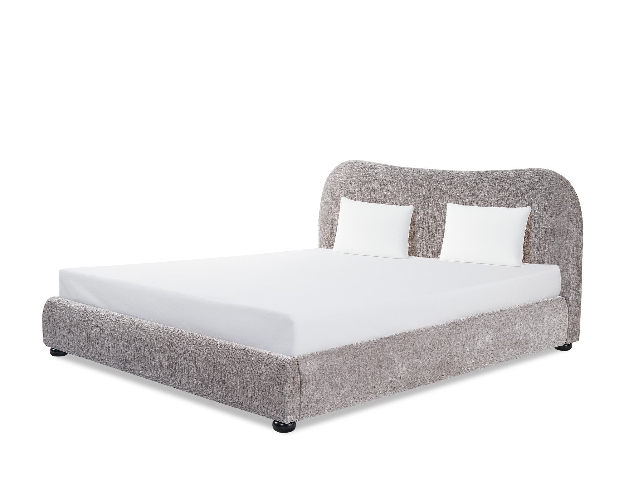 Colma Bed  -  King Size Bennet Grey