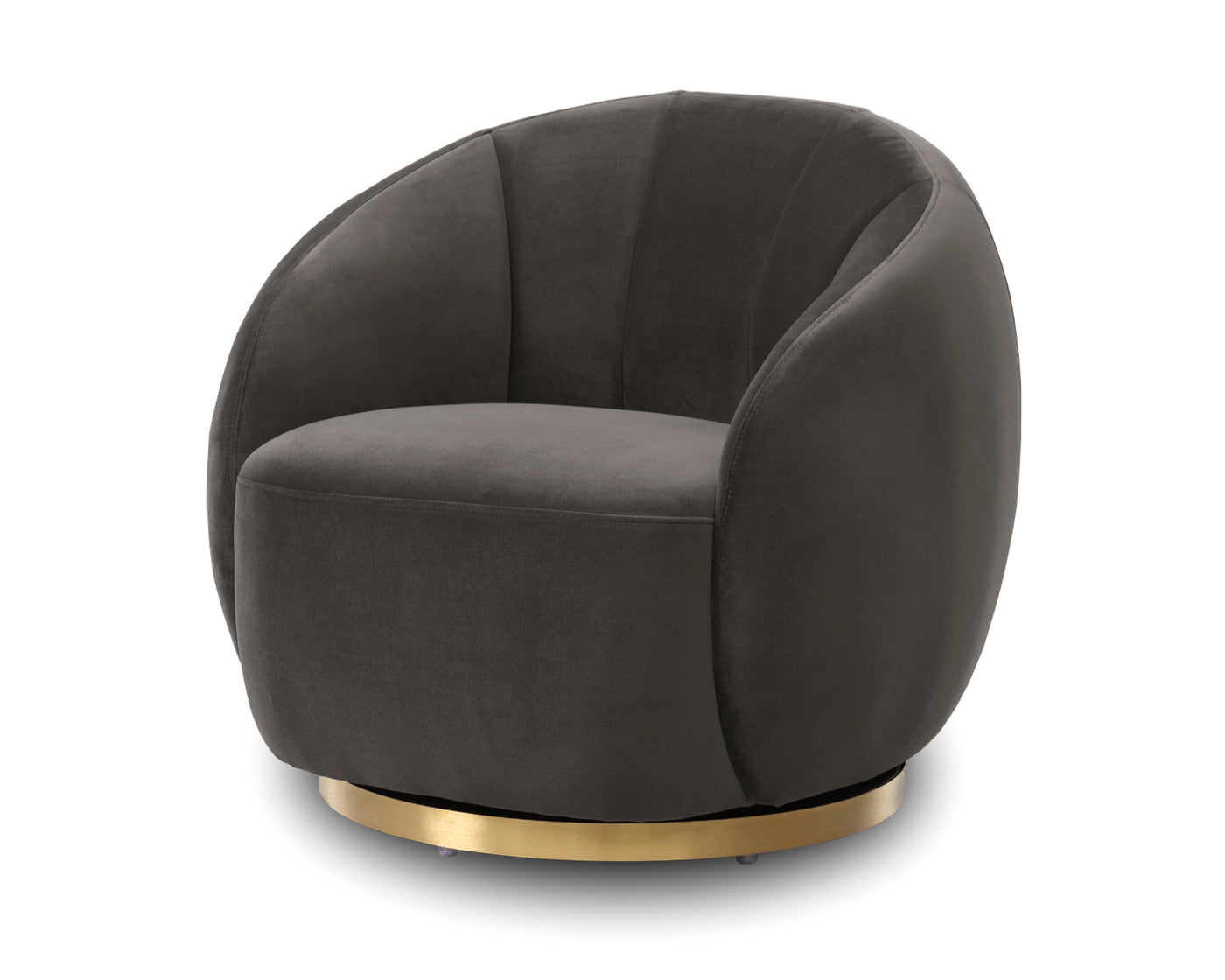 Bulpa Occasional Chair - Kaster Slate Velvet