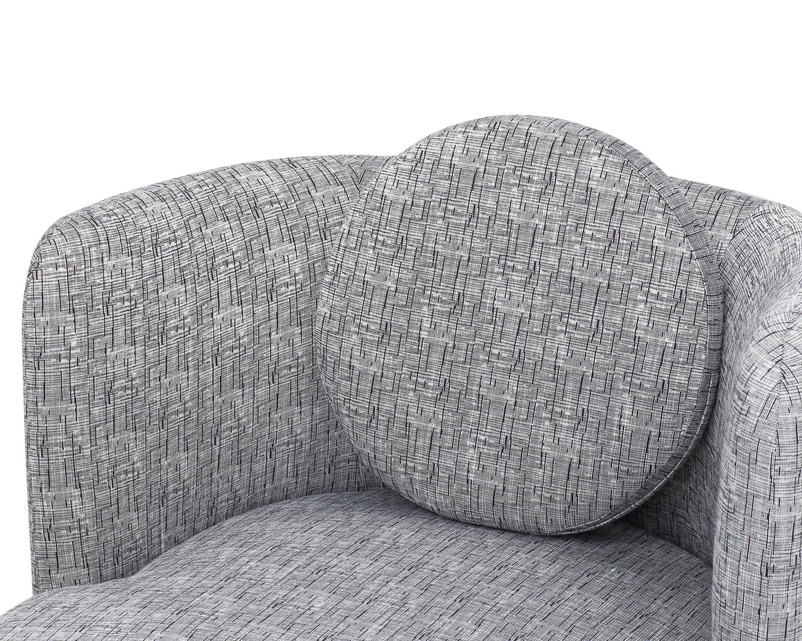 V Lux Occasional Chair  - Artesan Black/White