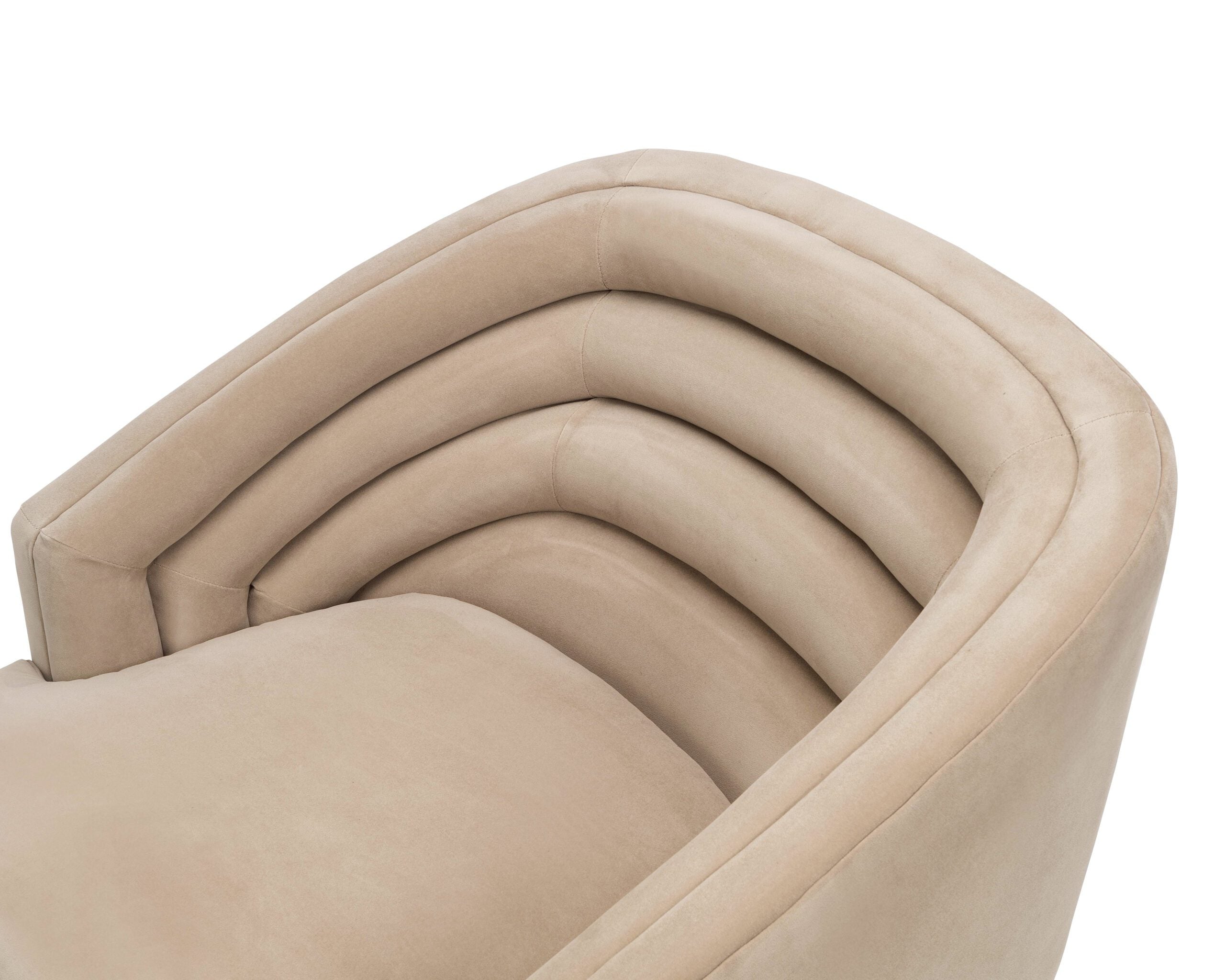 Wegner Occasional Chair   -  Oxford Latte Velvet