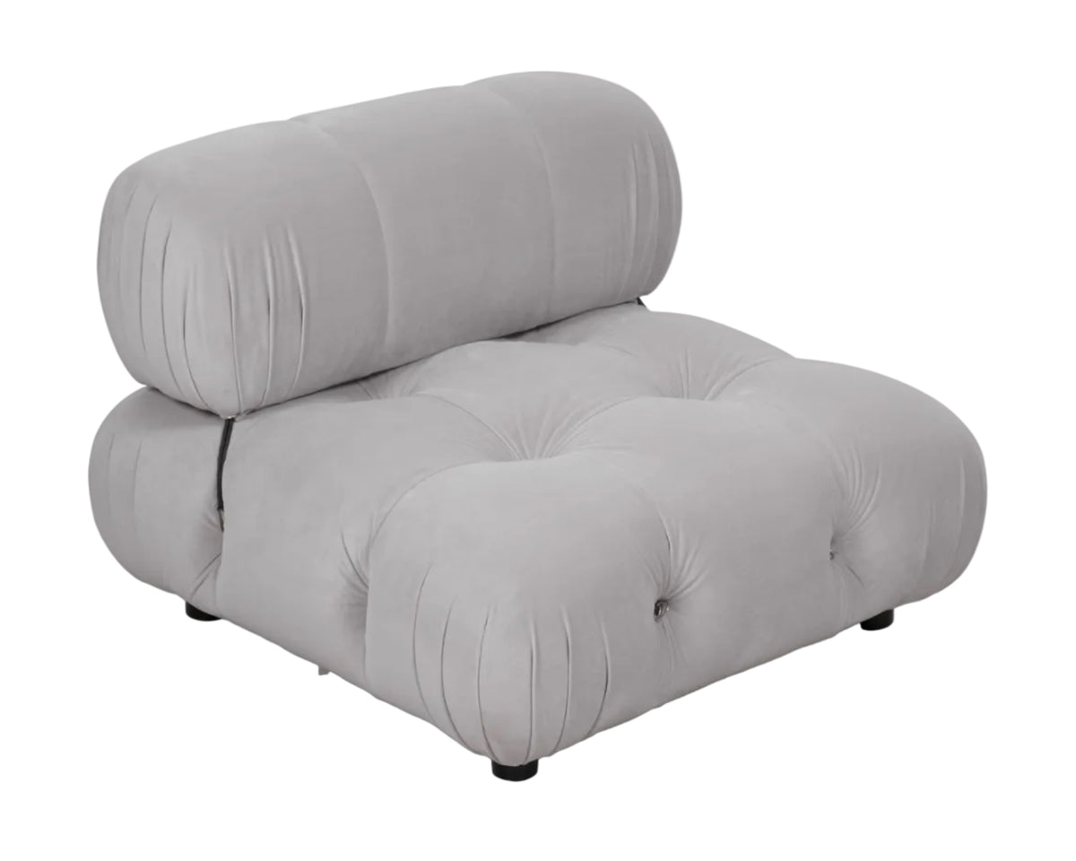 Combo Occasional Chair - Limestone Velvet - Stylish Comfort