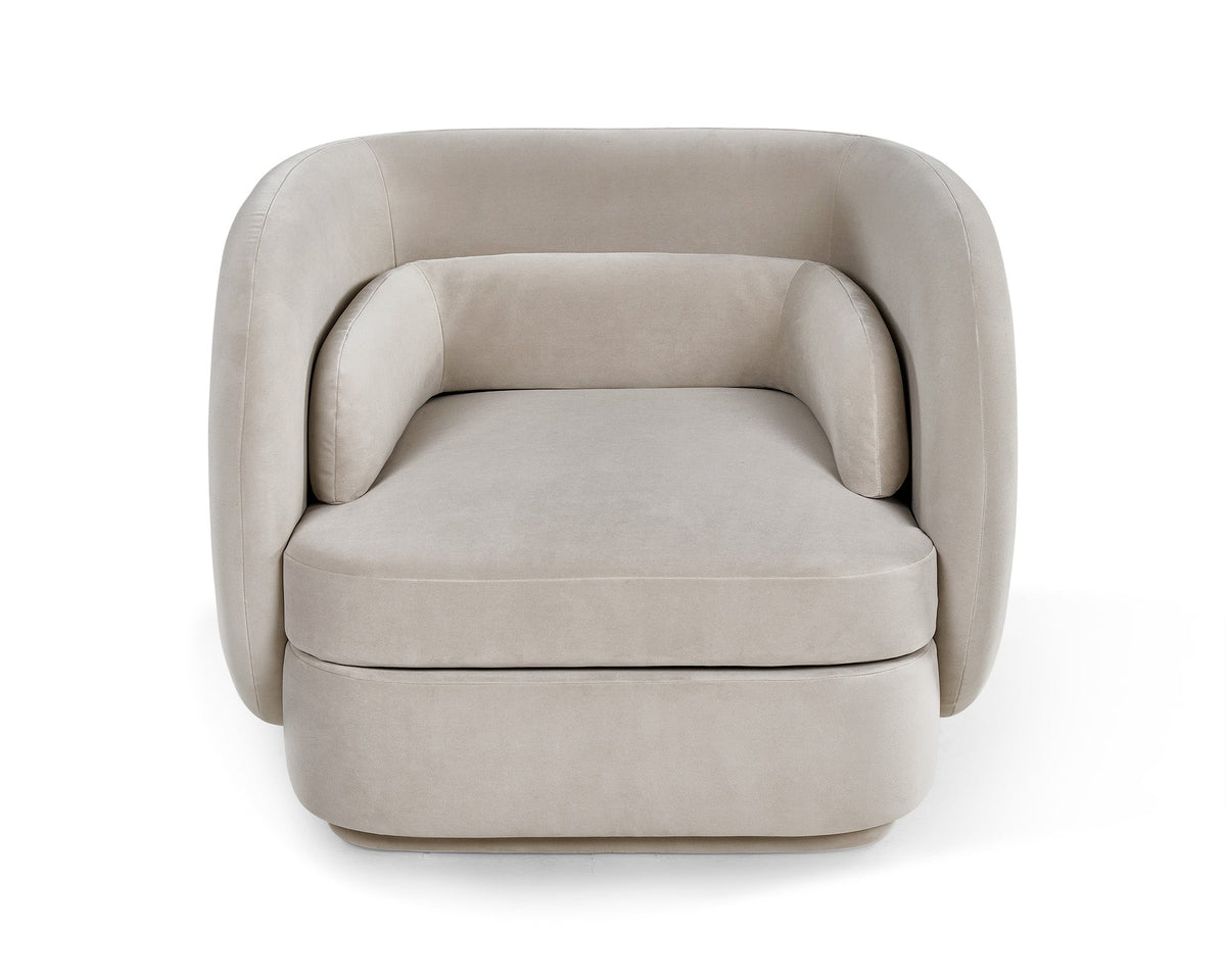 Chantal Occasional Chair - Kaster II Pebble