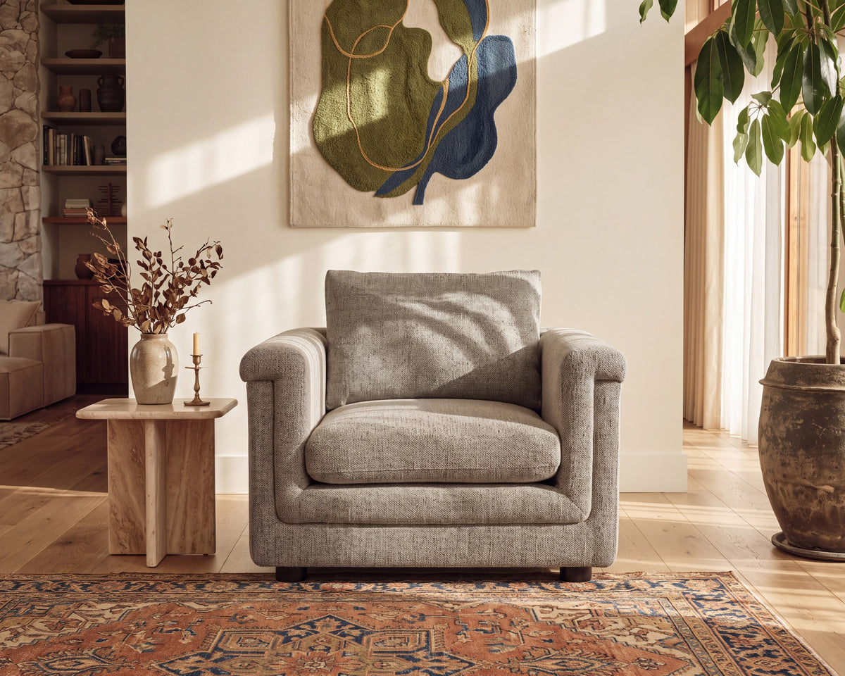 Delta Occasional Chair - Colmer Silver Grain