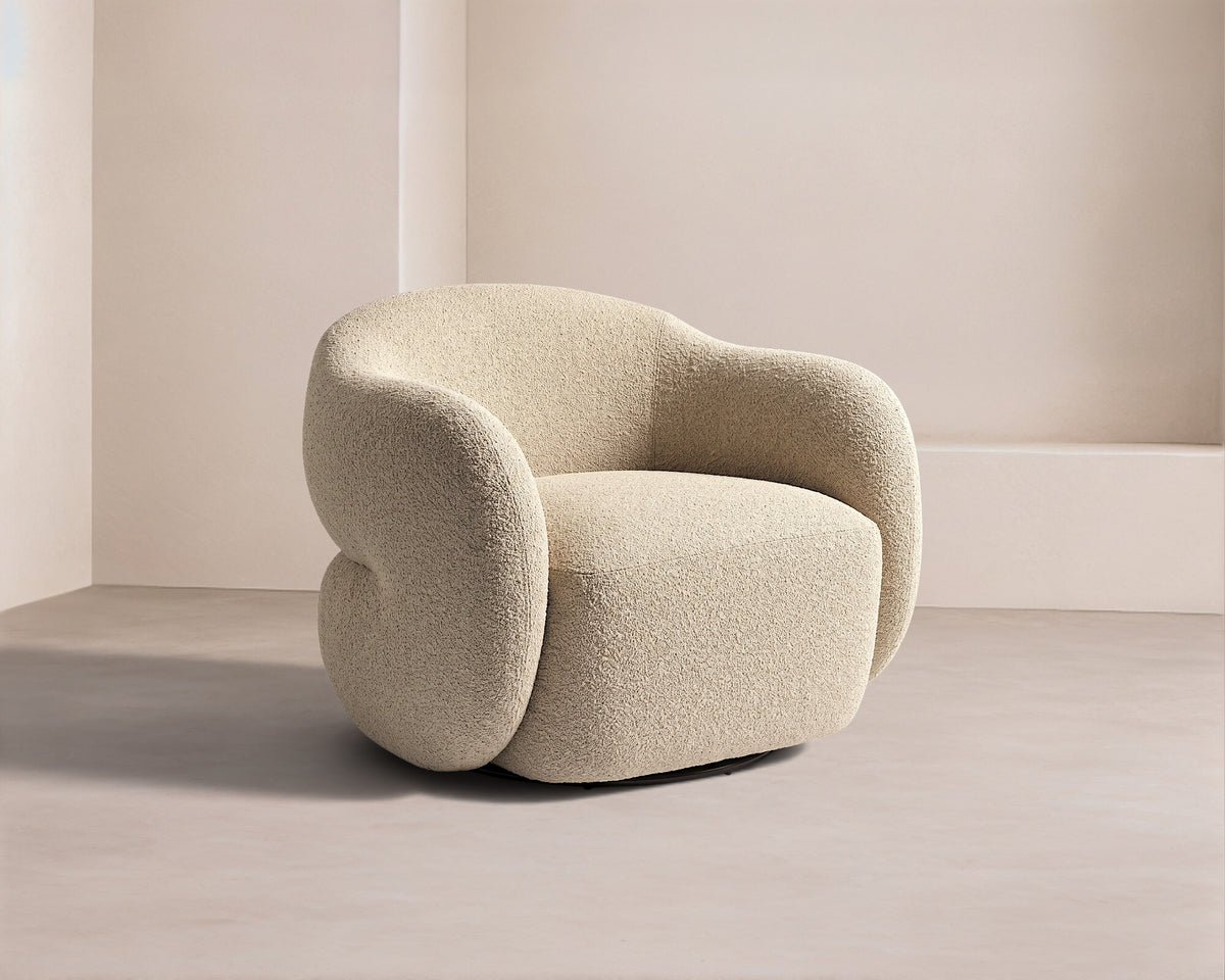 Elba Occasional Swivel Chair - Capella Sand