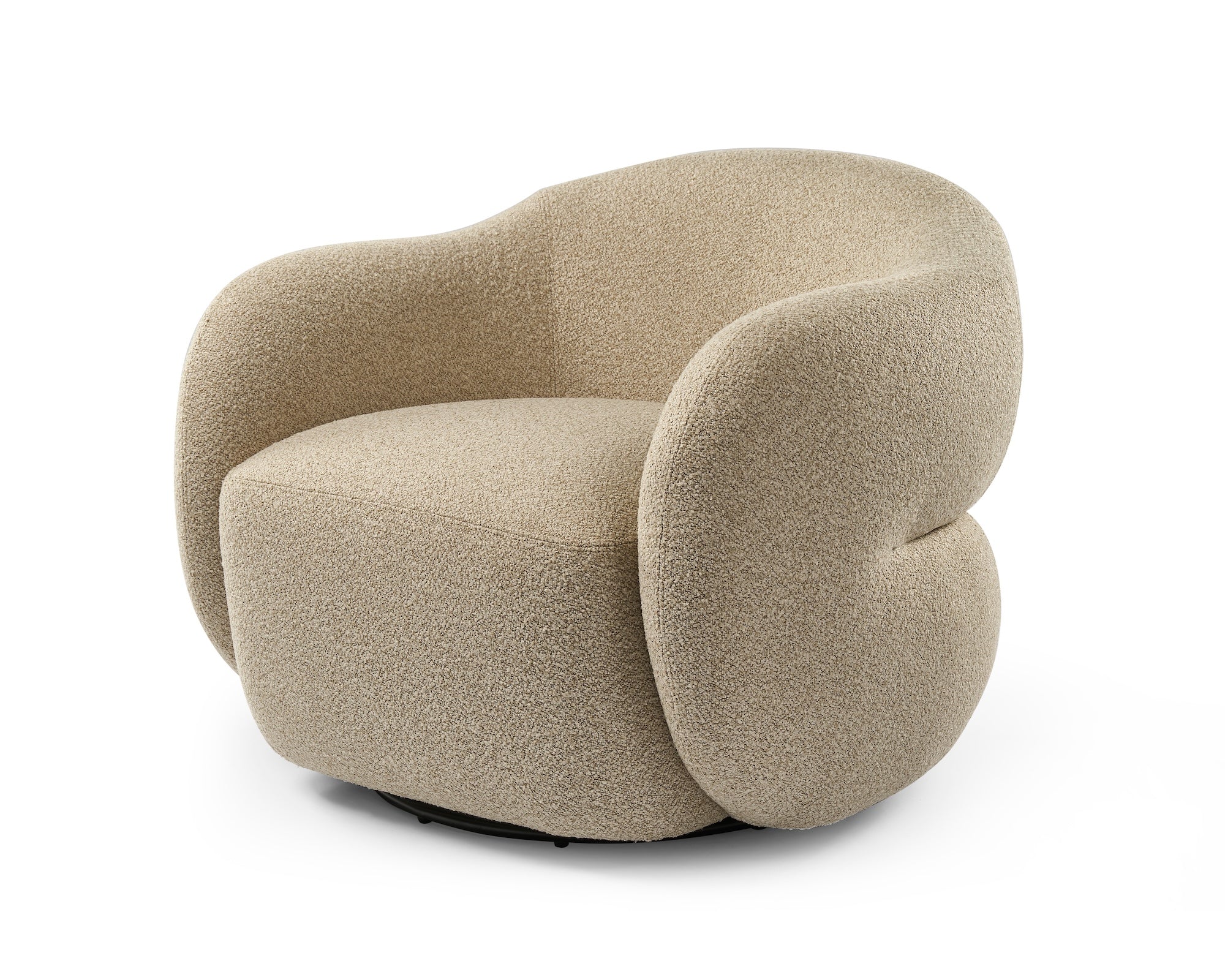 Elba Occasional Swivel Chair - Capela Sand