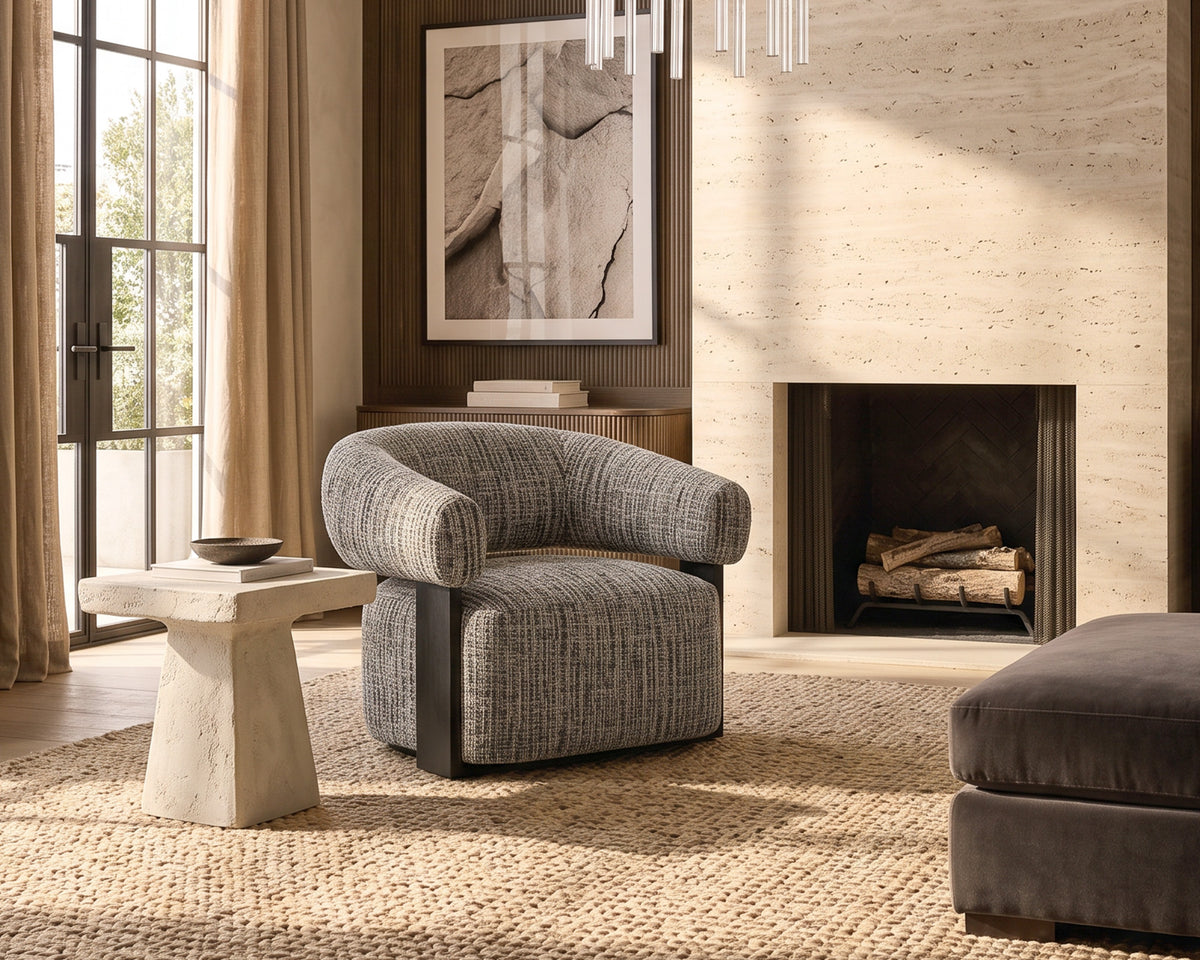 Botega Occasional Chair - Letto Grey/Ash Wood