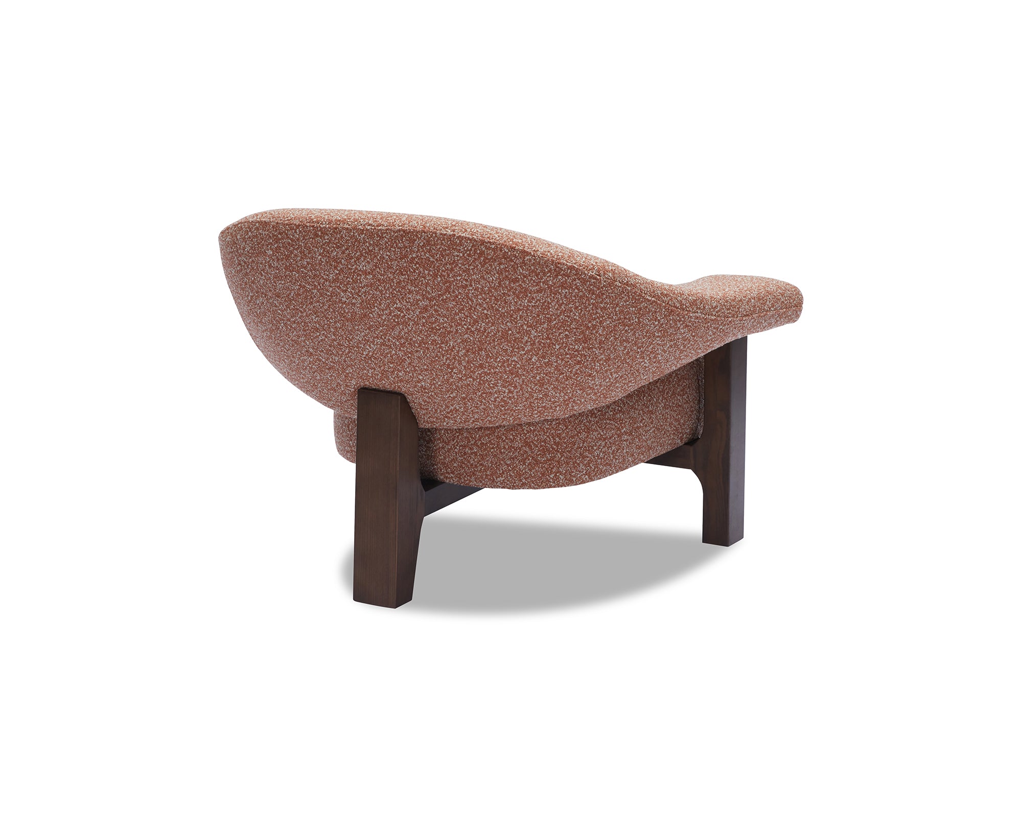Riviera Occasional Chair - Capella Clay | Dark Brown Solid Wood