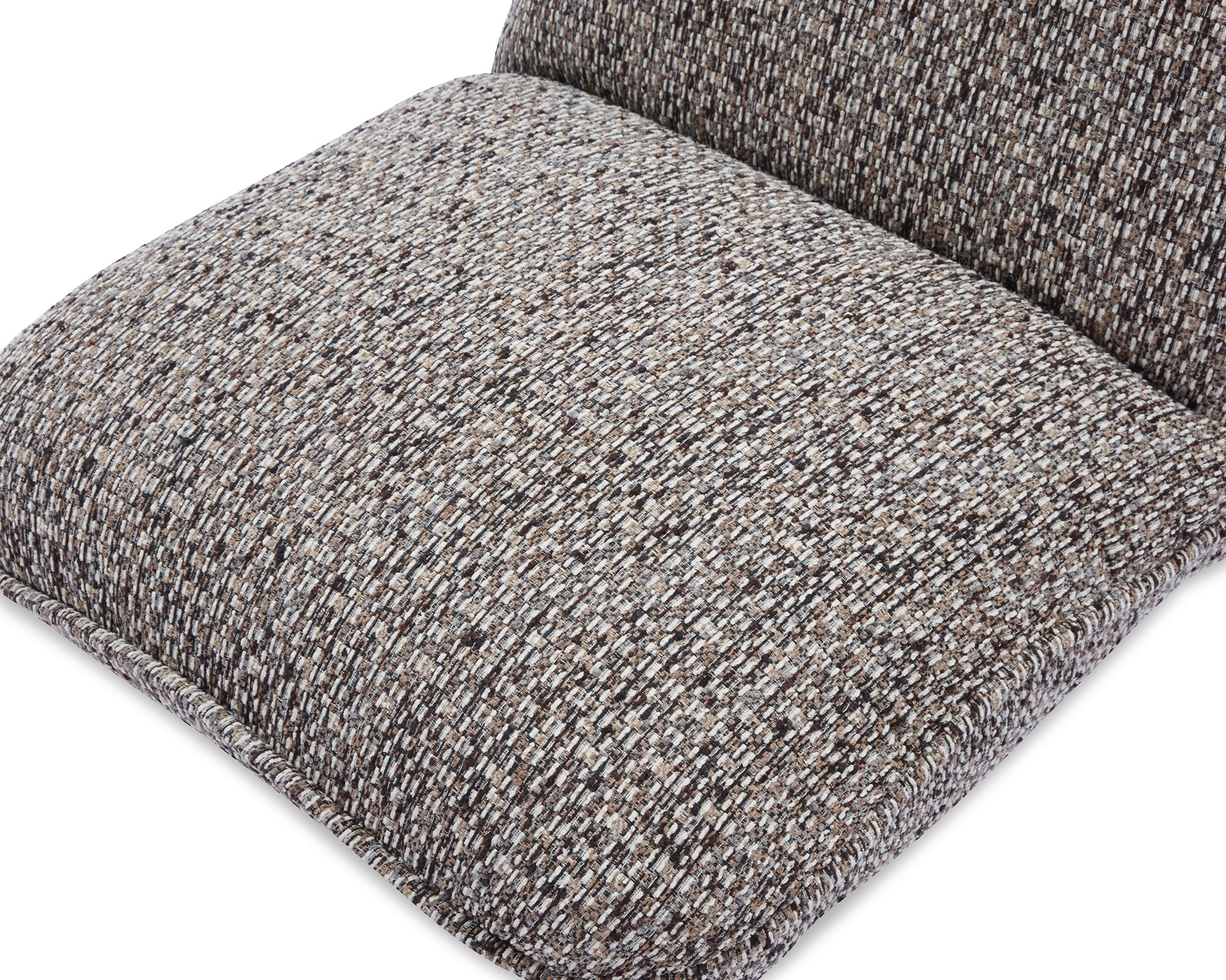 Algar Swivel Occasional Chair - Tetru Terra | Matt Black Metal