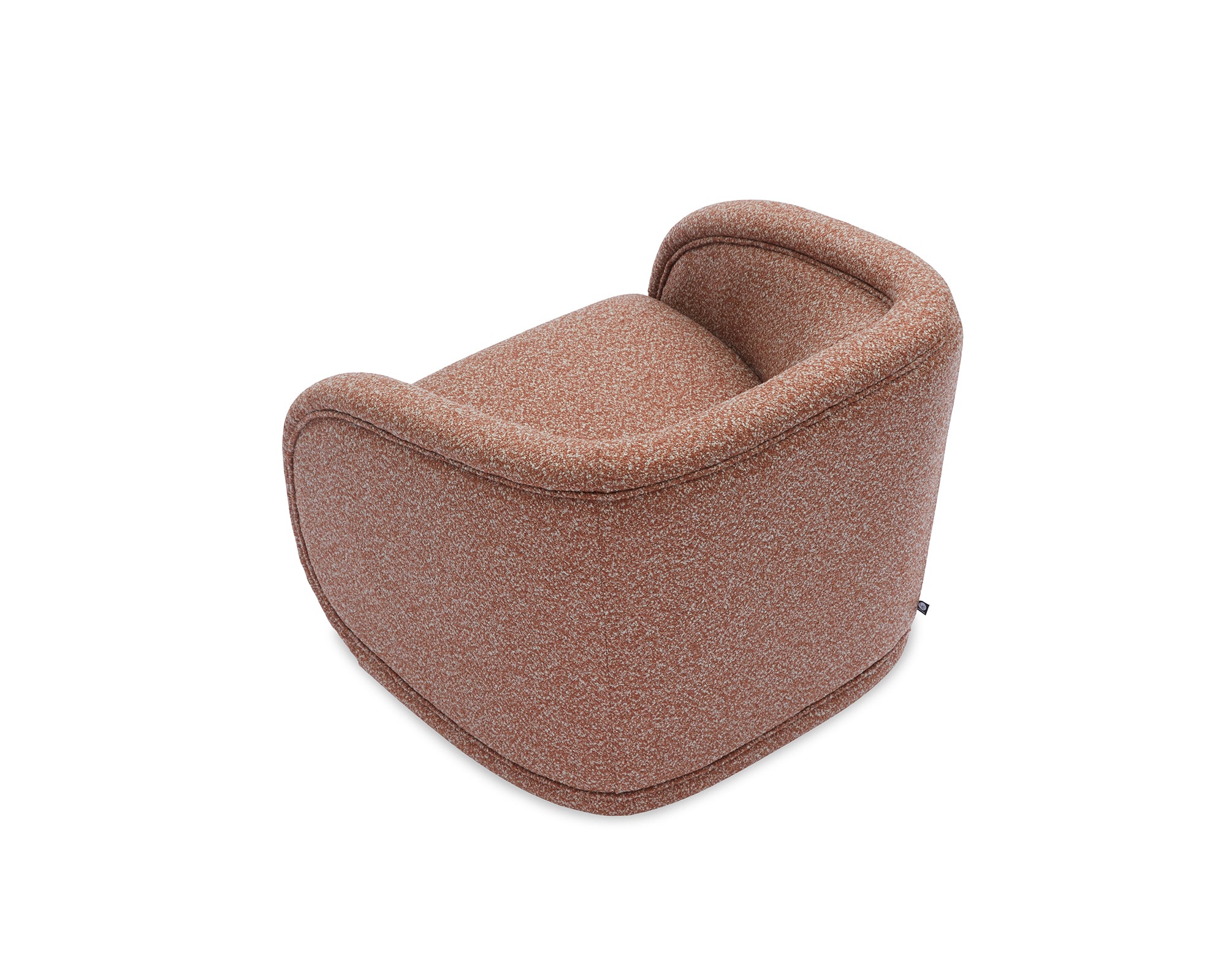 Alice Swivel Occasional Chair - Capella Clay | Matt Black Metal