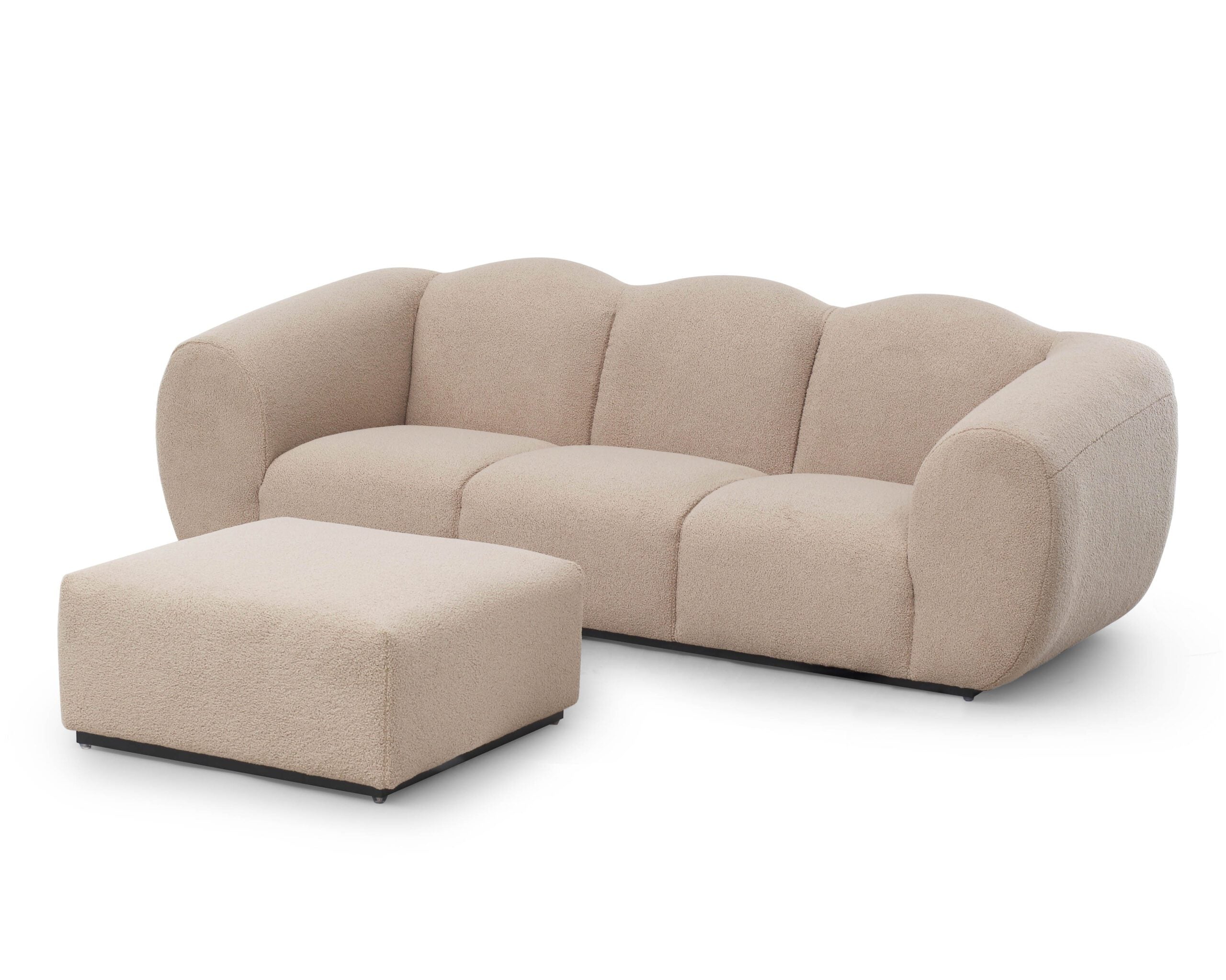 Kendal Ottoman  -  Alpaca Taupe