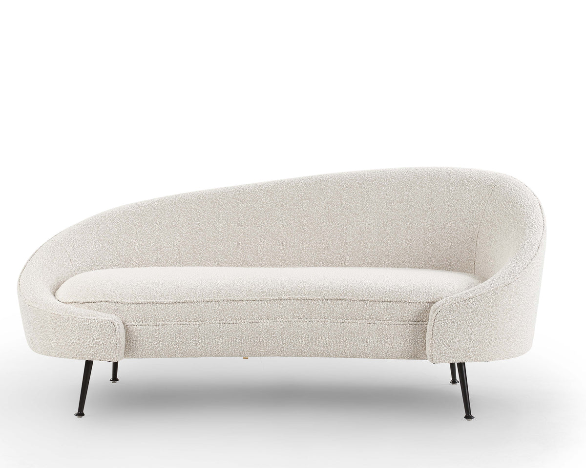 Aspen Sofa  -  Boucle Sand/Matt Black