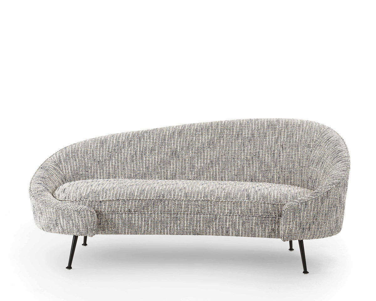 Aspen Sofa  -  Sherpa Grey/Matt Black
