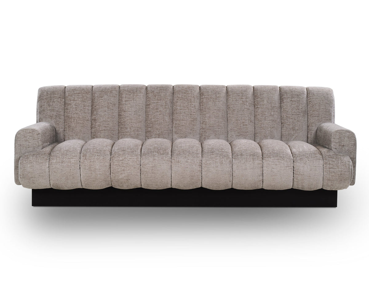 Keiron Sofa  -  Bennet Grey/Matt Black
