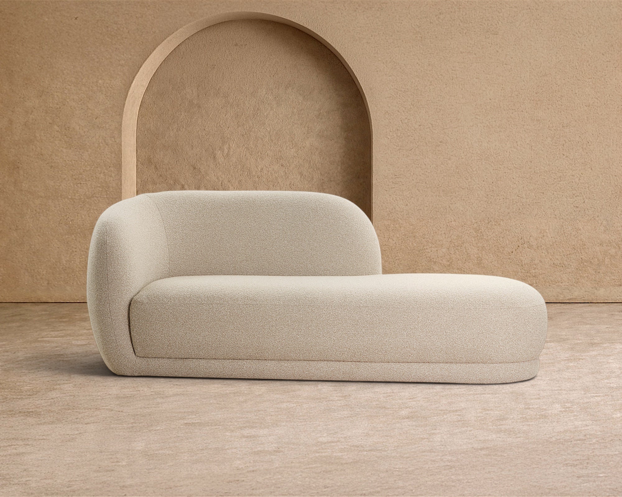 Curva Chaise Sofa - Capella Sand
