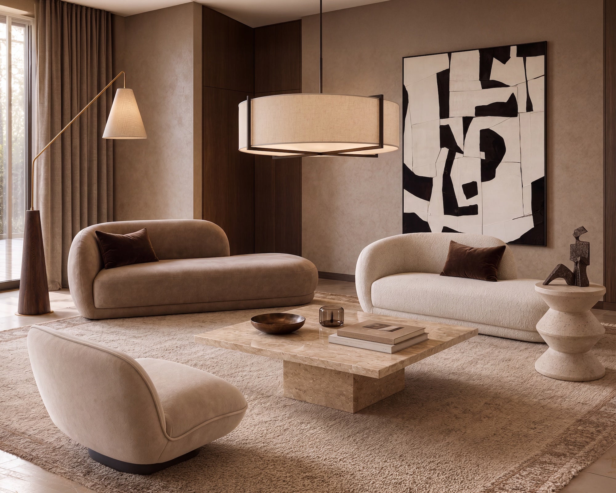 Curva Chaise Sofa - Capella Sand