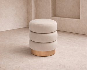 Trace Footstool - Hopper Desert | Natural Oak Solid Wood