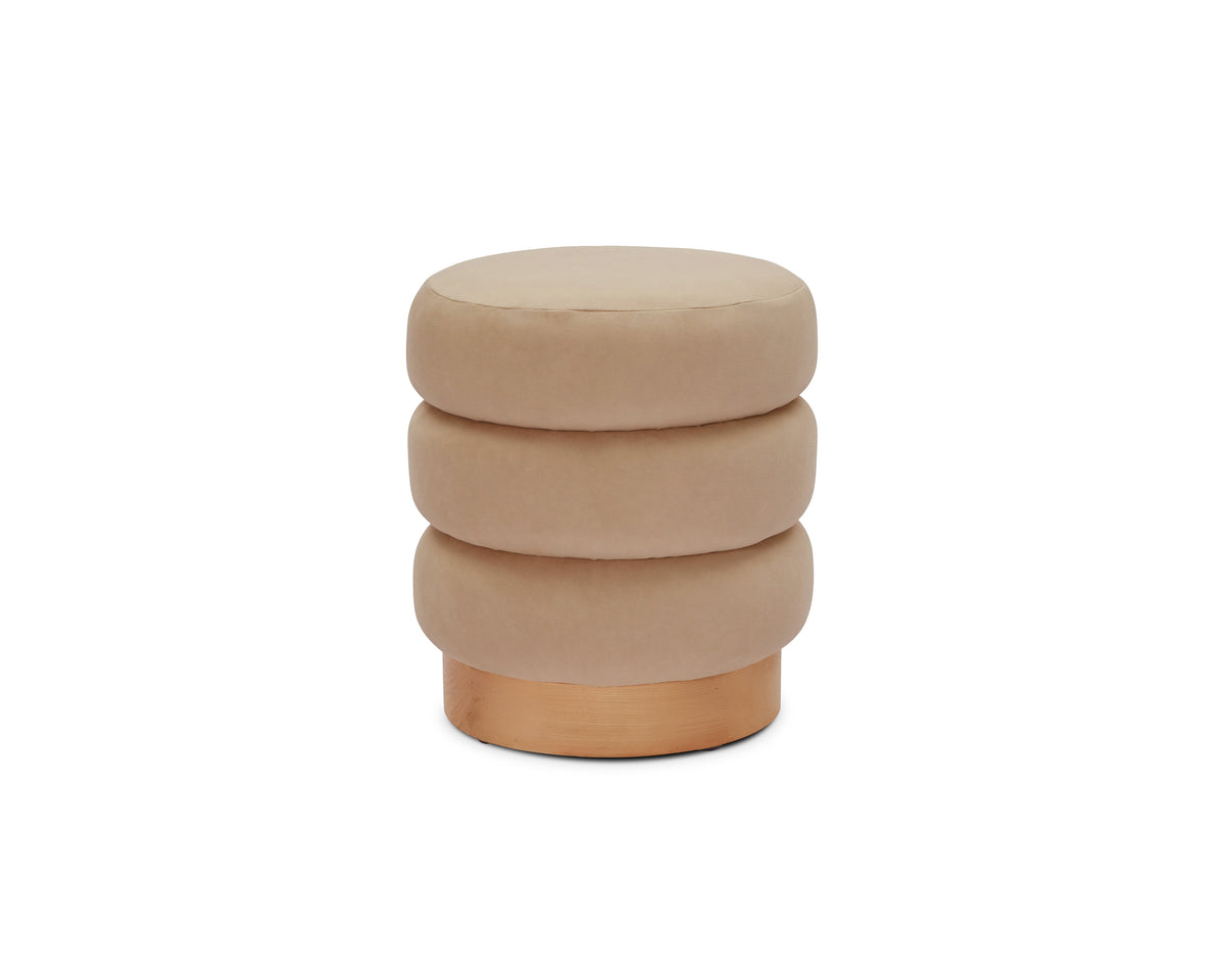 Trace Footstool - Hopper Desert | Natural Oak Solid Wood