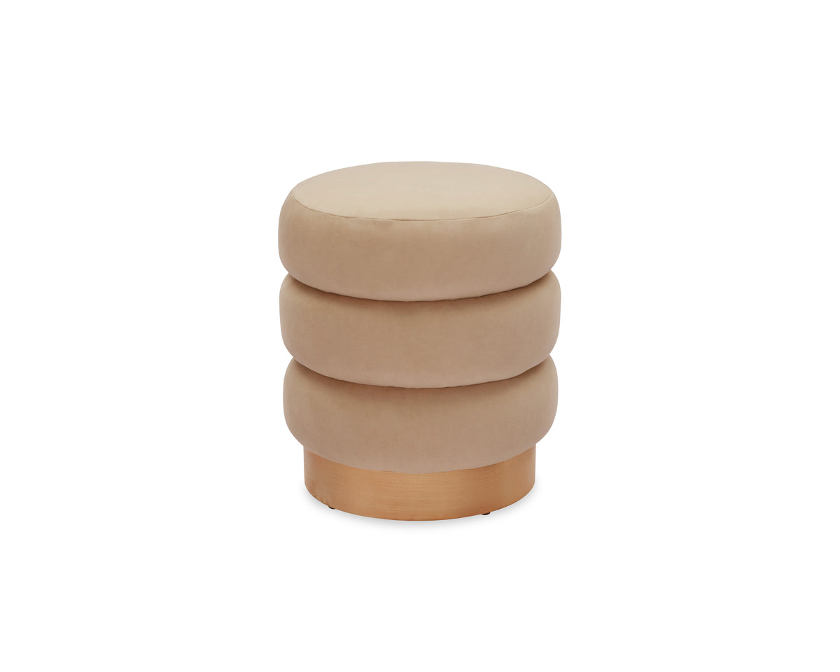 Trace Footstool - Hopper Desert | Natural Oak Solid Wood