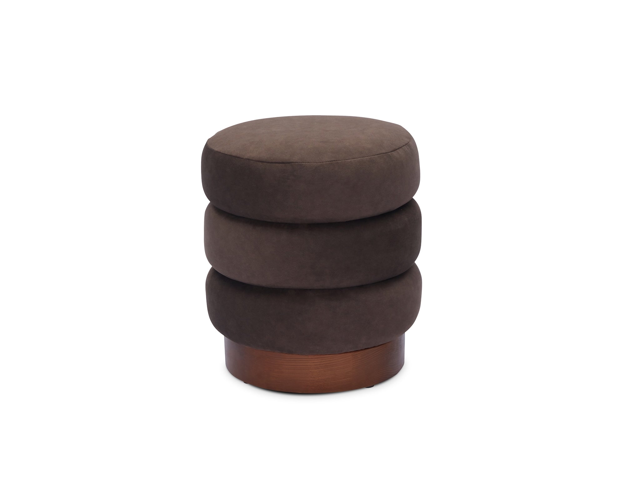 Trace Footstool - Hopper Terra | Mid Brown Oak Solid Wood