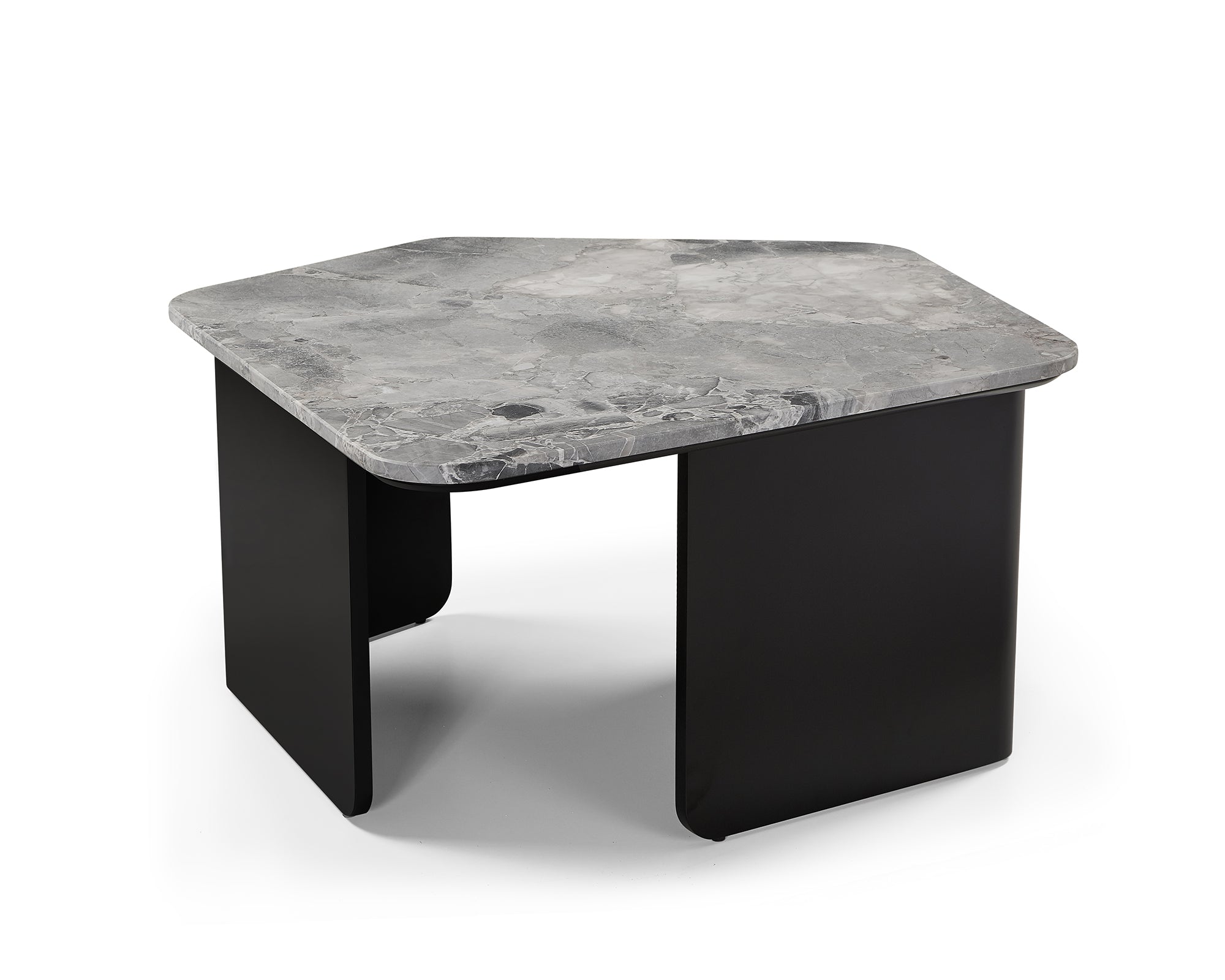 Organic Coffee Table  -  Oreo Grey/Matt Black