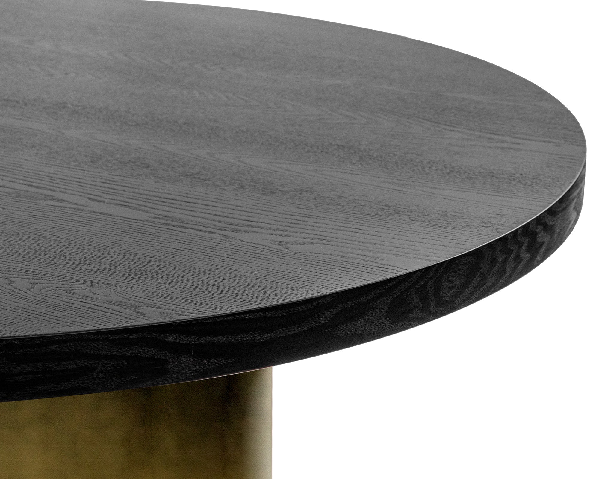 Dim Dining Table Small - Black and Gold Ombre