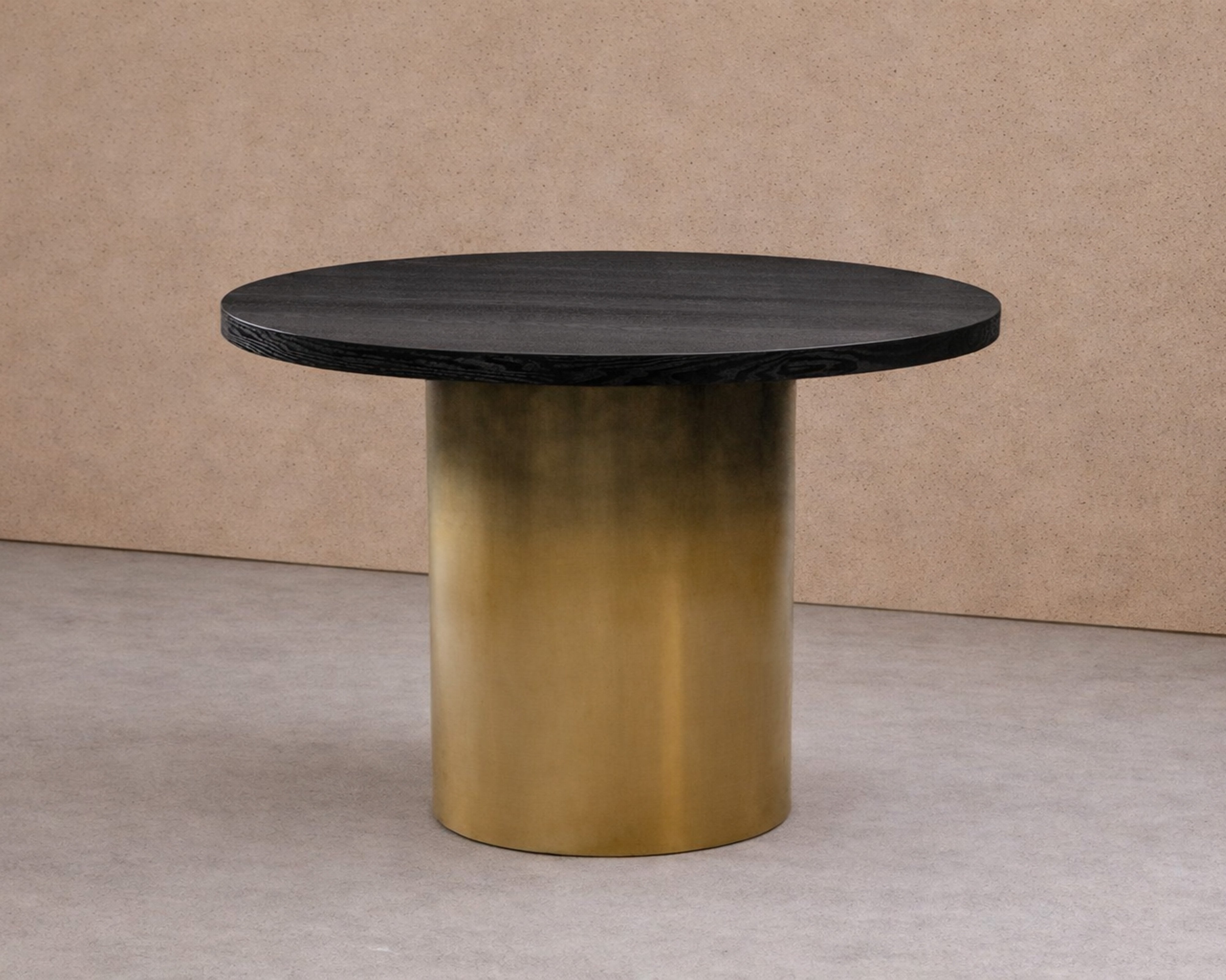 Dim Dining Table Small - Black and Gold Ombre