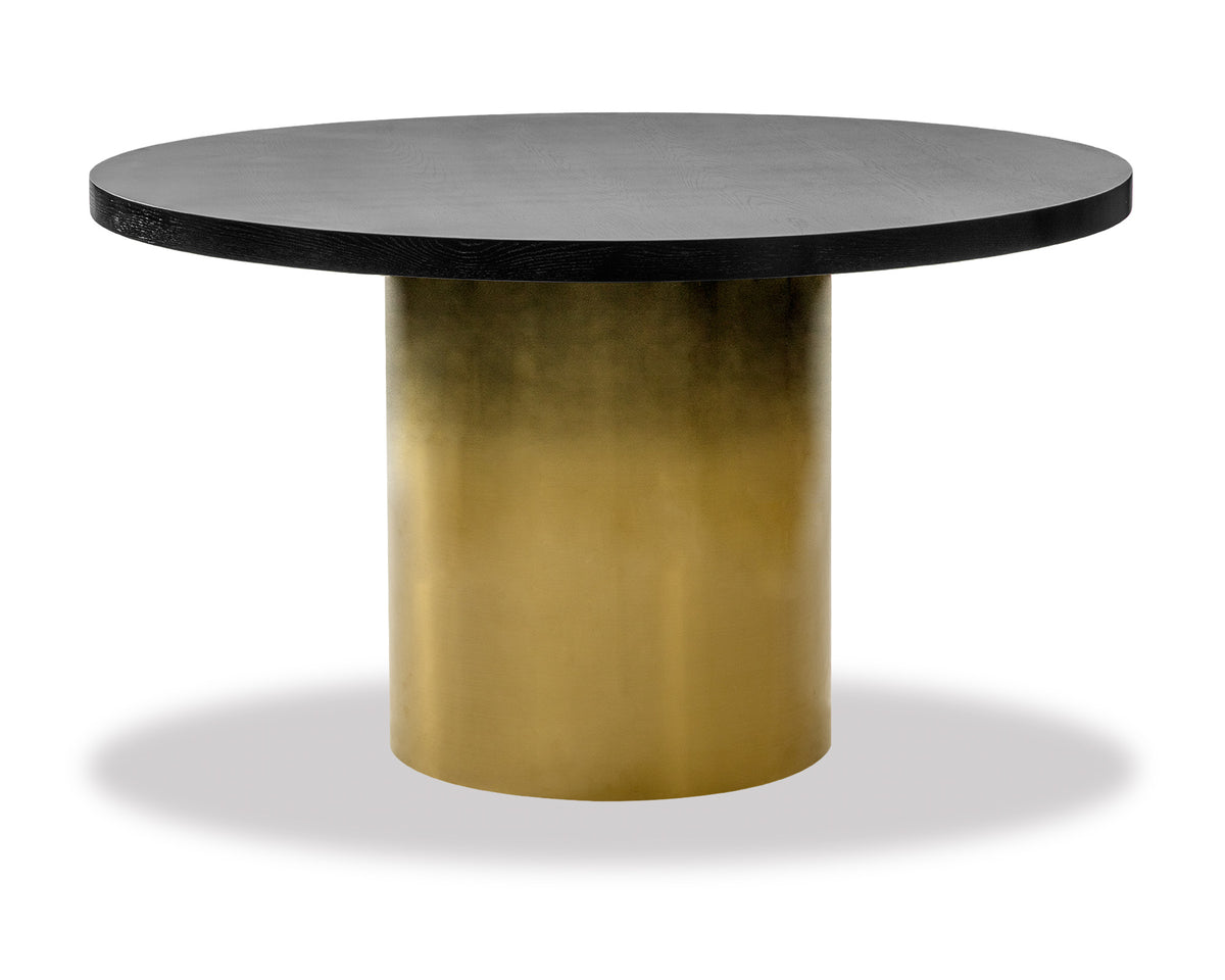Dim Dining Table  Large - Black and Gold Ombre