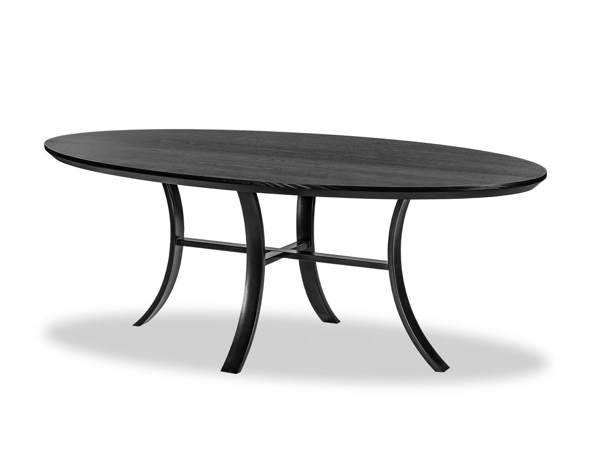 Isola Dining Table - Black Ash Wood
