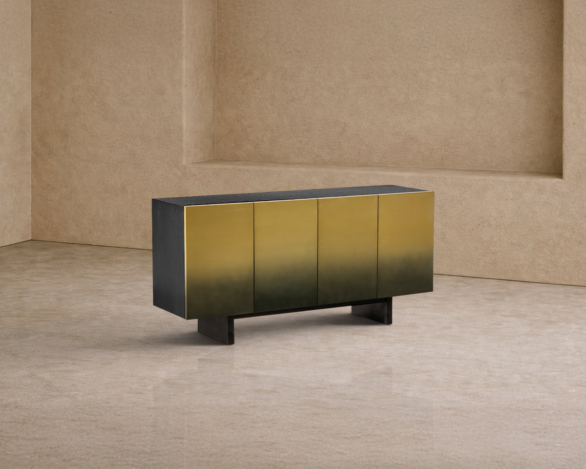 Dim Sideboard - Black and Gold Ombre