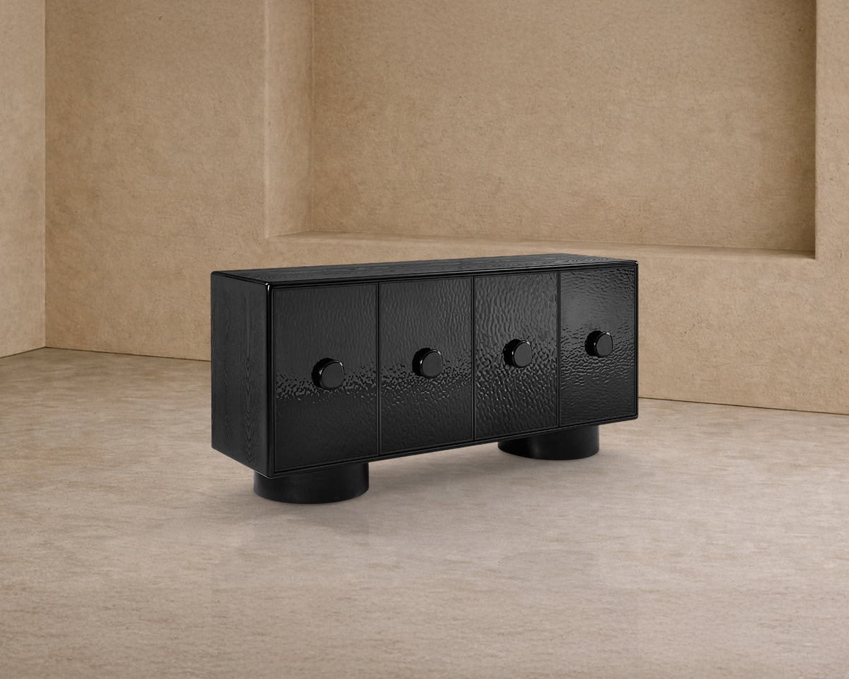 Sintra Sideboard - Black Wave Ash Veneer