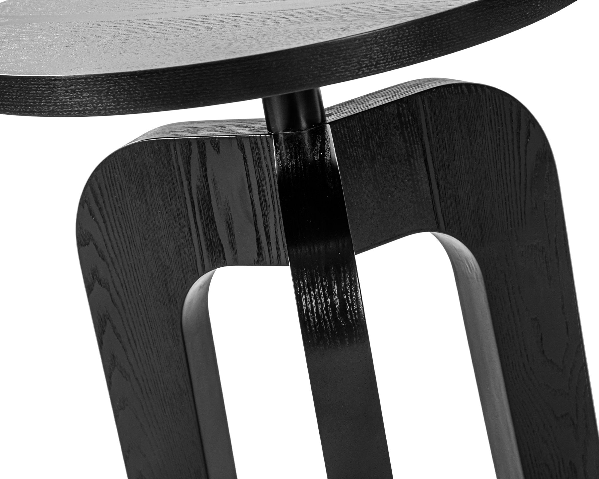 Otek Side Table  -  Matt Black Ash