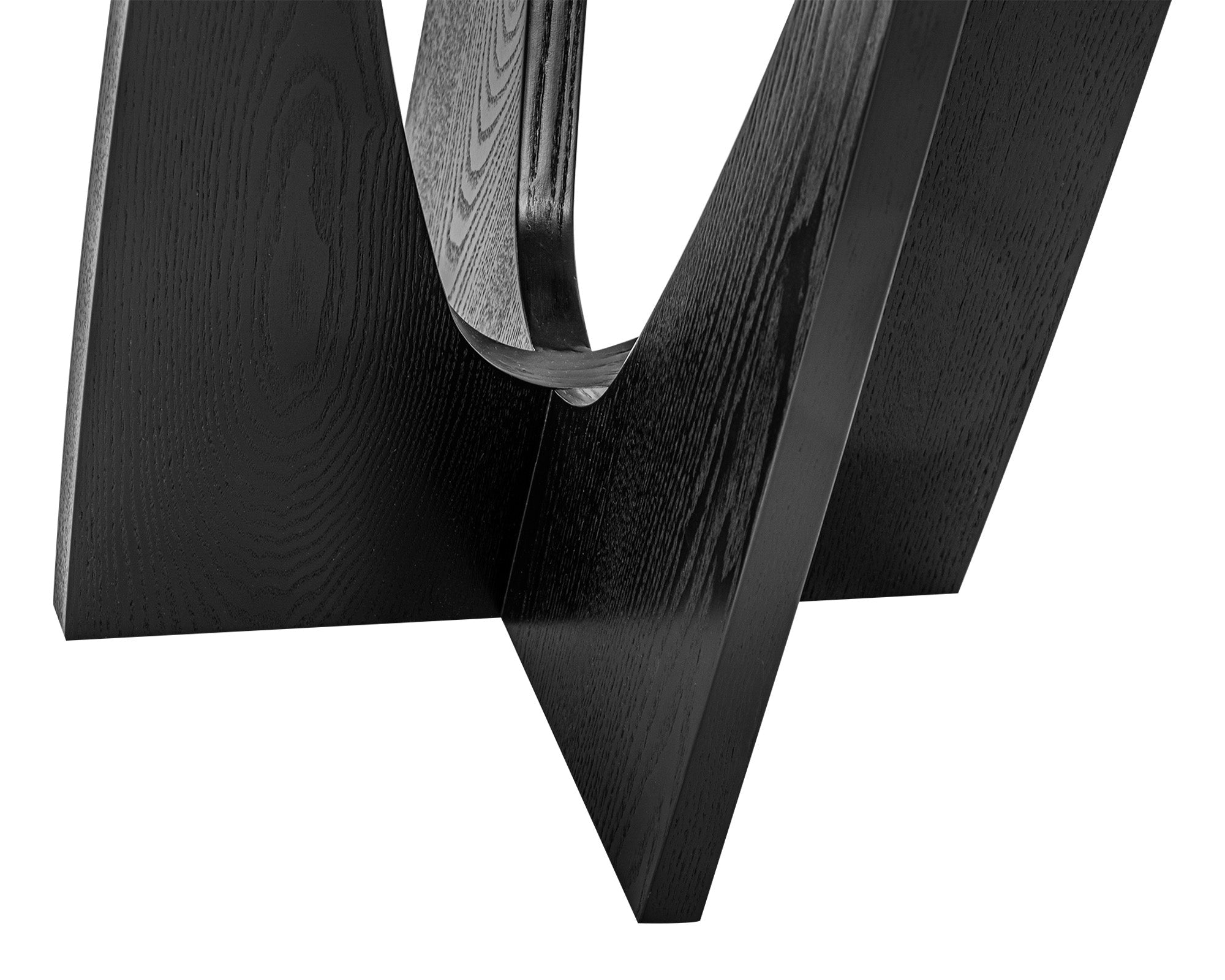 Borne Side Table  -  Matt Black Ash