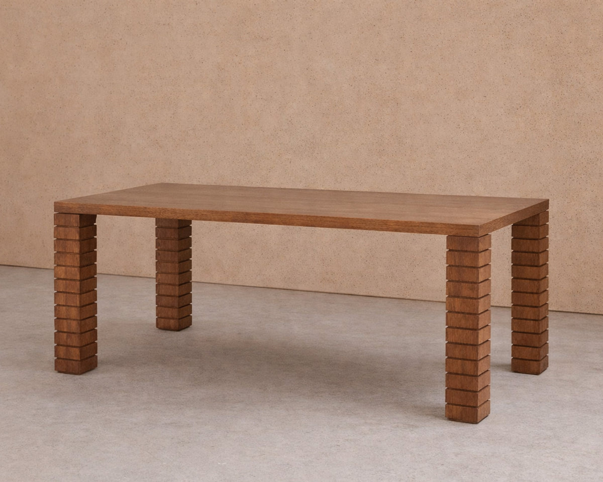 Pascal Dining Table - Brushed Brown
