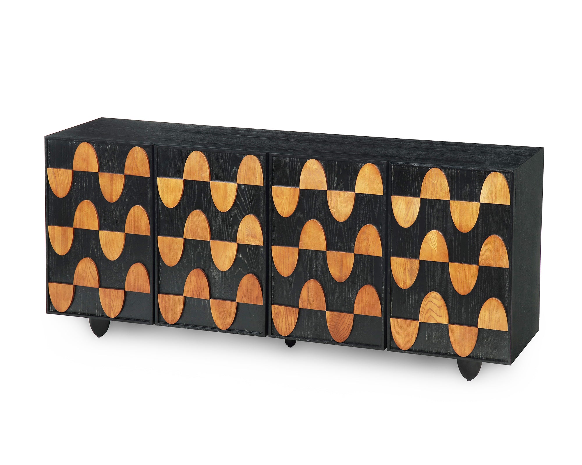 Mansour Sideboard - Wenge Ash/Classic Brown