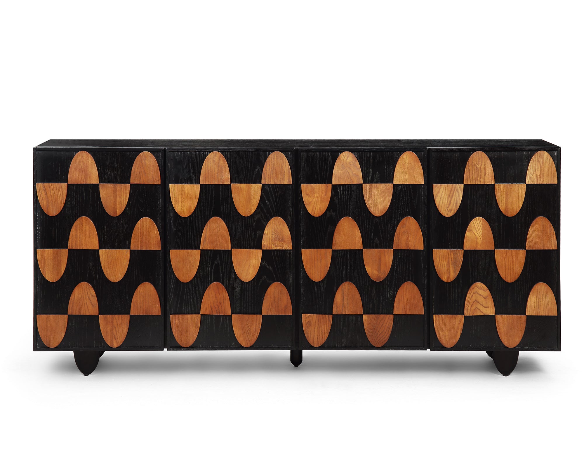 Mansour Sideboard - Wenge Ash/Classic Brown