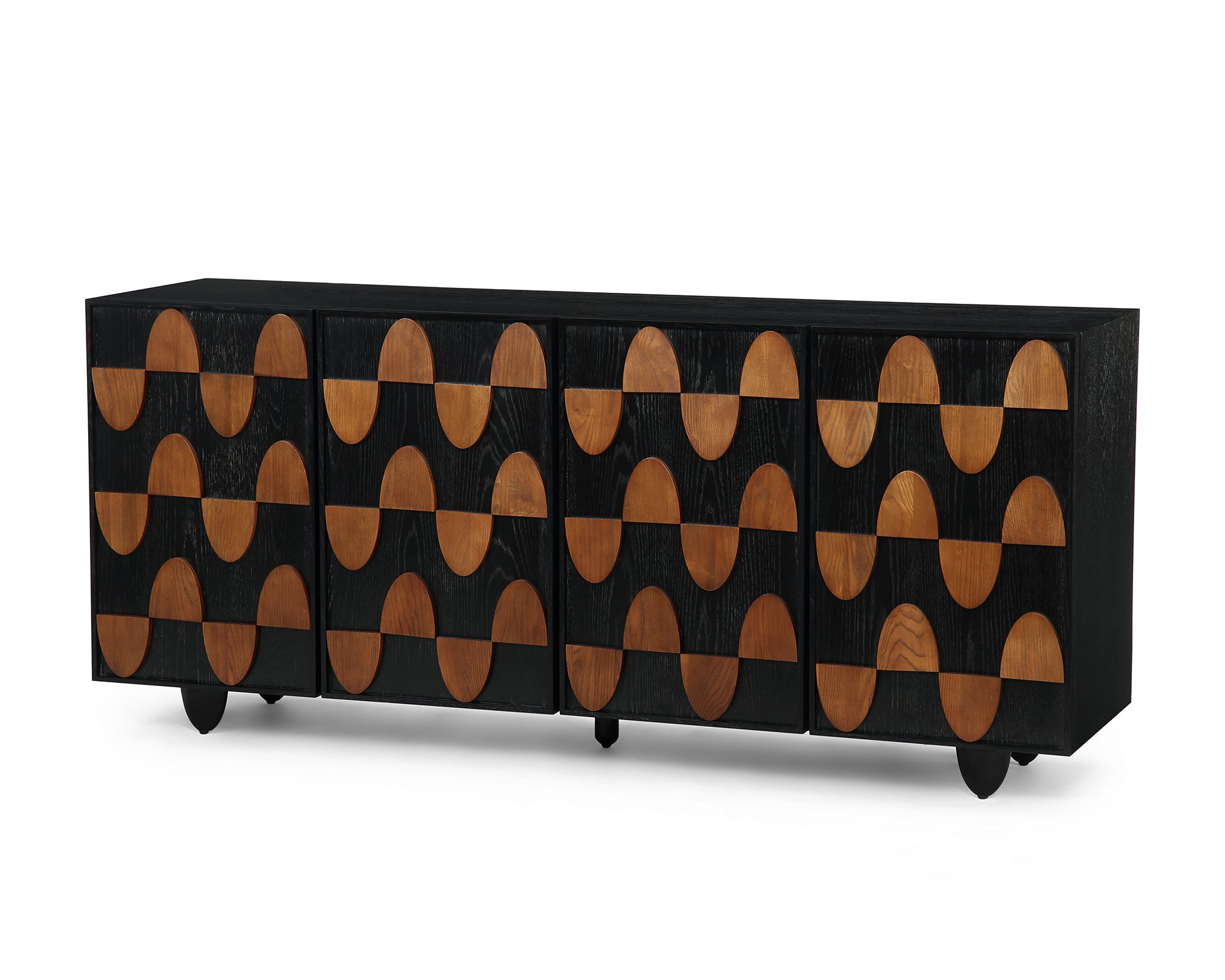 Mansour Sideboard - Wenge Ash/Classic Brown