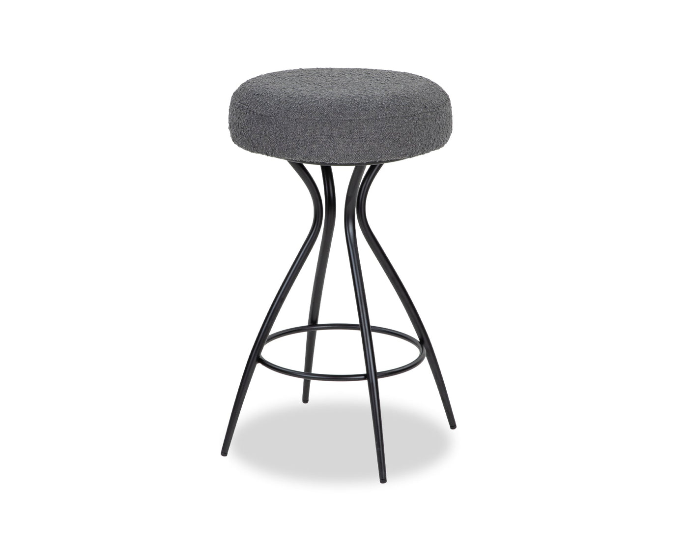 Hydra Counter Stool - Boucle Graphic Grey