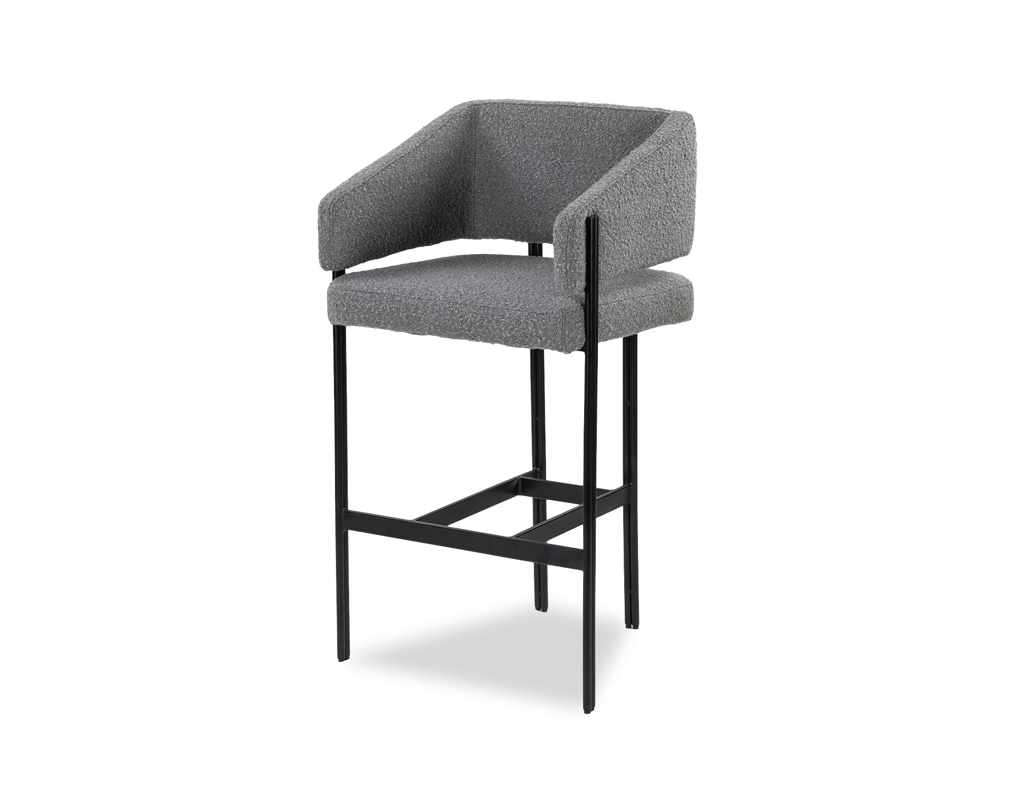 Tatler Bar Stool  -  Boucle Grey