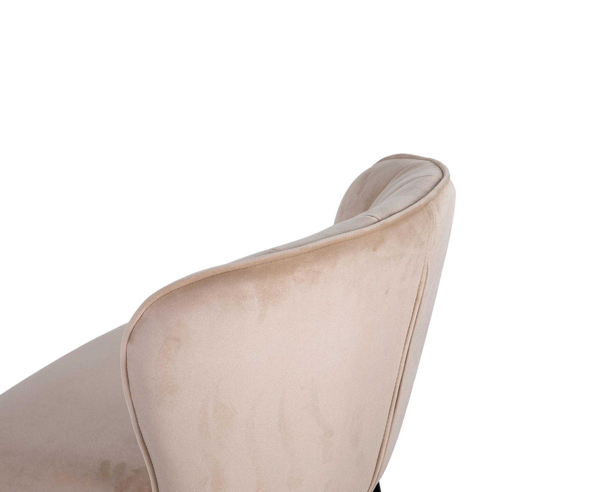 Maya Counter Stool  -  Kaster Mushroom Velvet