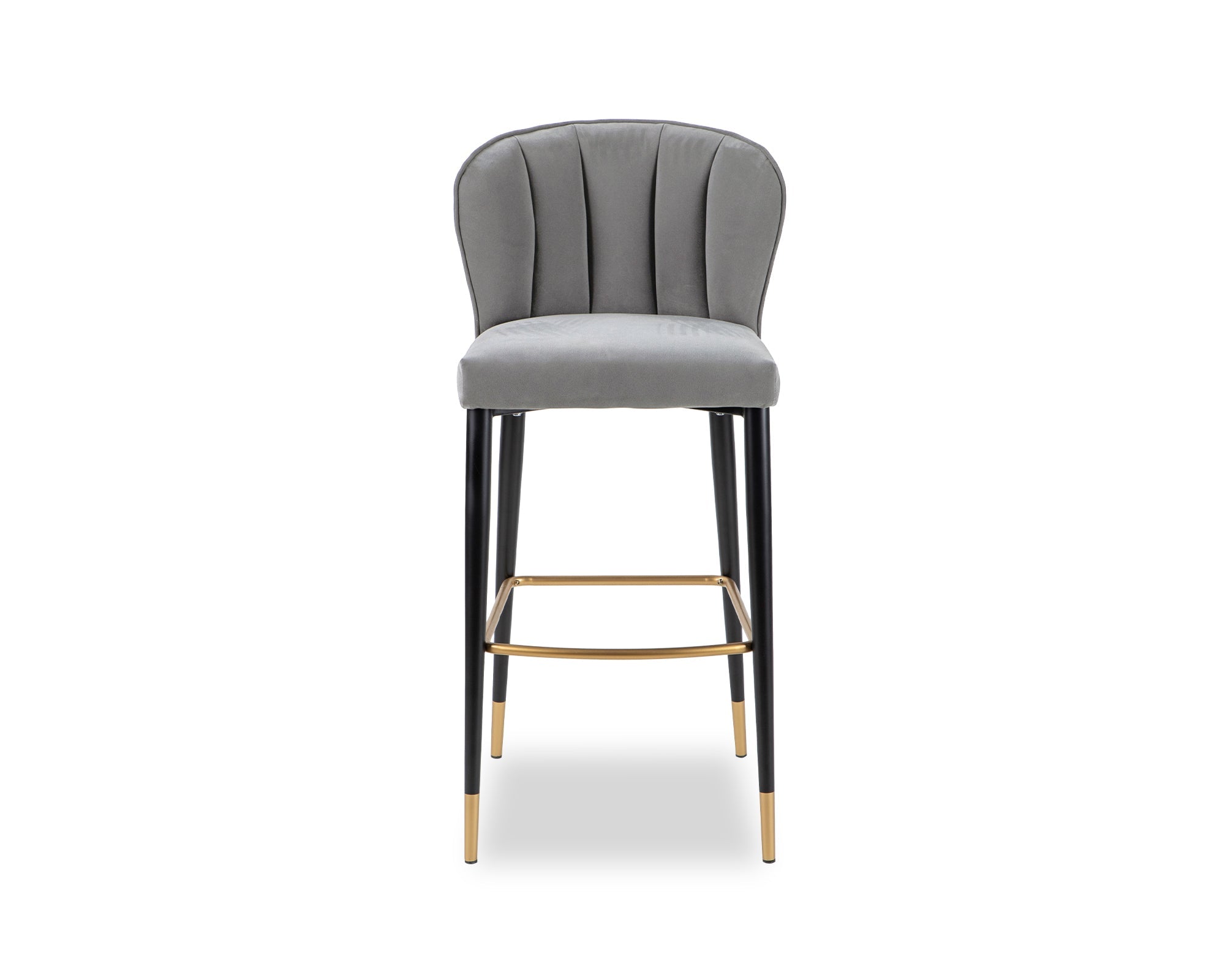 Maya Bar Stool  -  Kaster II Anchor Grey Velvet