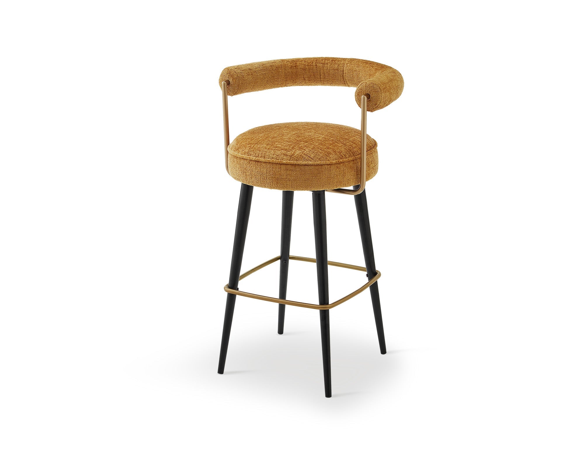 Josephine Bar Stool  -  Bennett Mustard