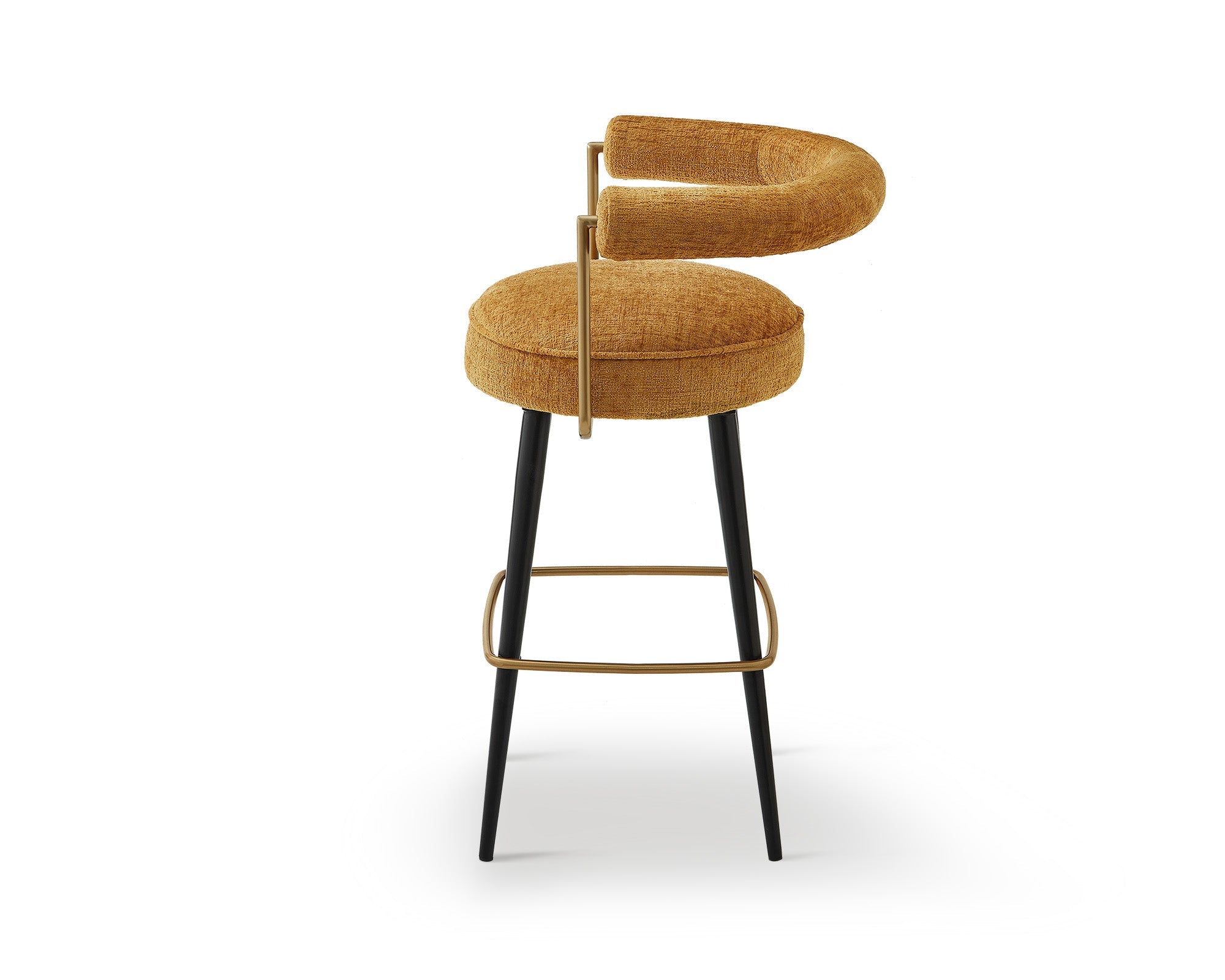 Josephine Bar Stool  -  Bennett Mustard