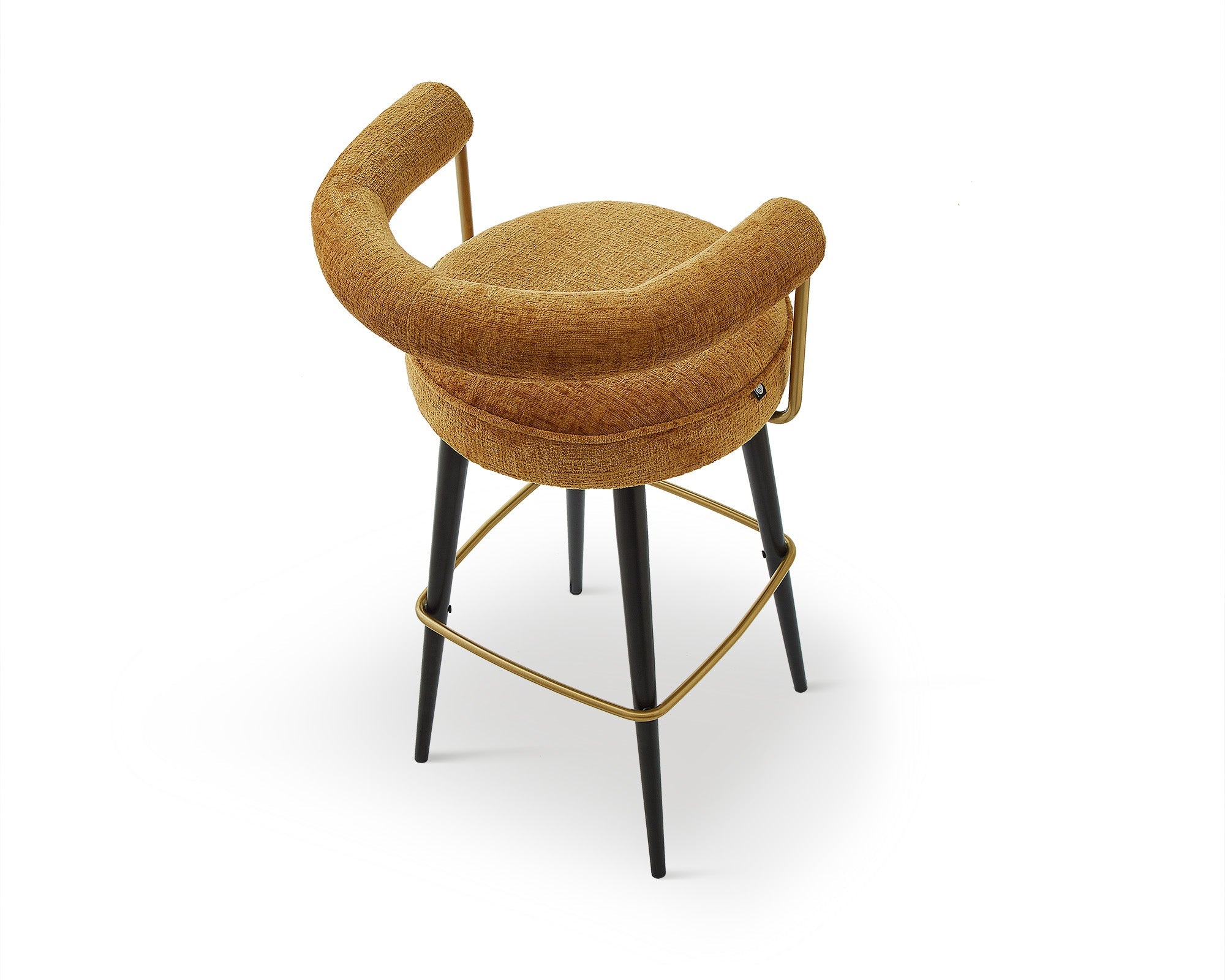 Josephine Bar Stool  -  Bennett Mustard