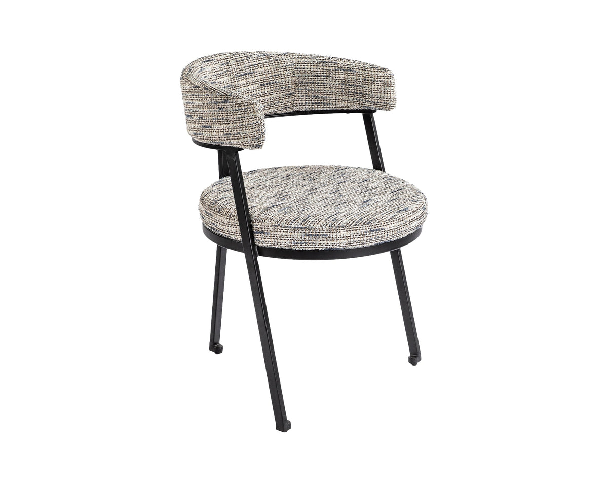 Bonnet Dining Chair  -  Sherpa Grey
