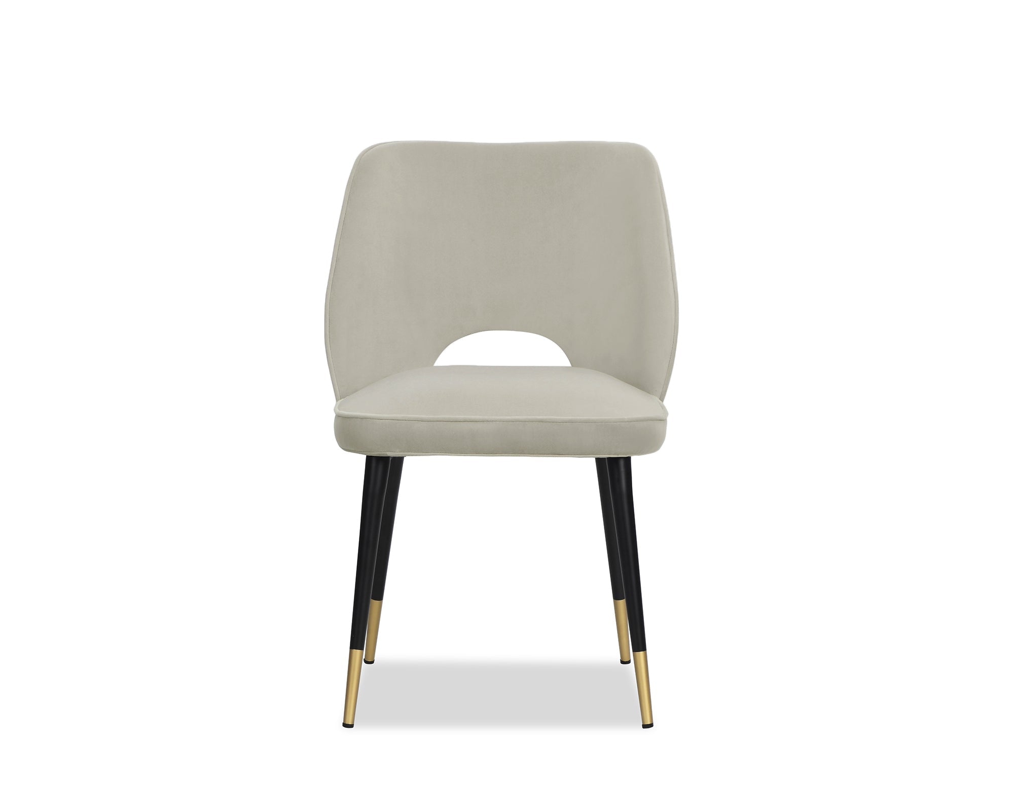 Jagger Dining Chair (set of 2) - Megan Light Grey Velvet