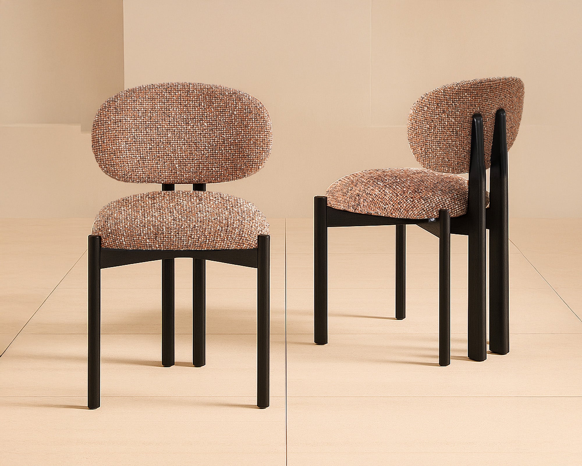 Lithos Dining Chair - Dexter Sparkle Rust (Set of 2)