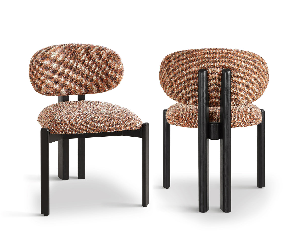 Lithos Dining Chair - Dexter Sparkle Rust (Set of 2)