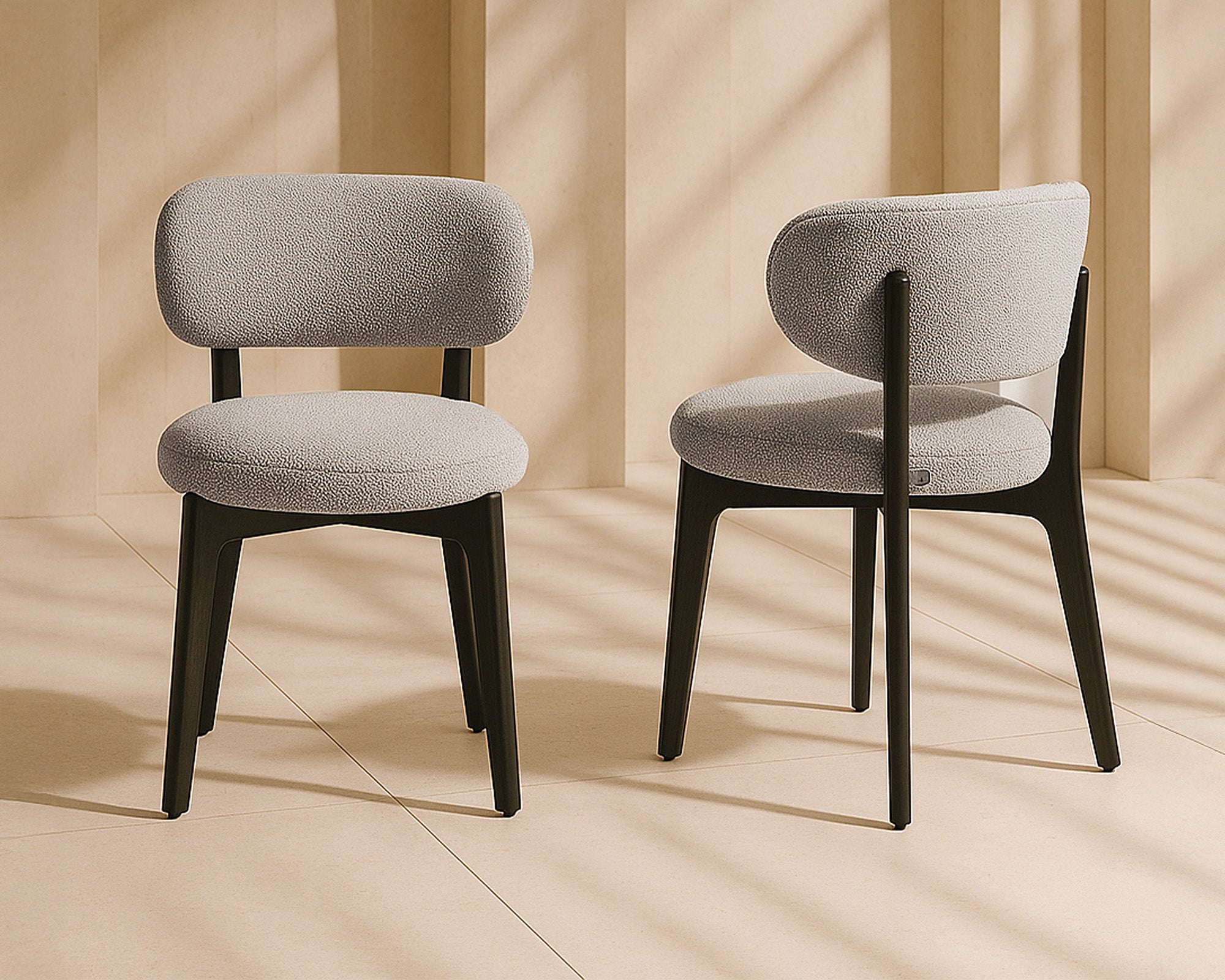 Collins Dining Chairs (set of 2) - Kelpa Textured Taupe