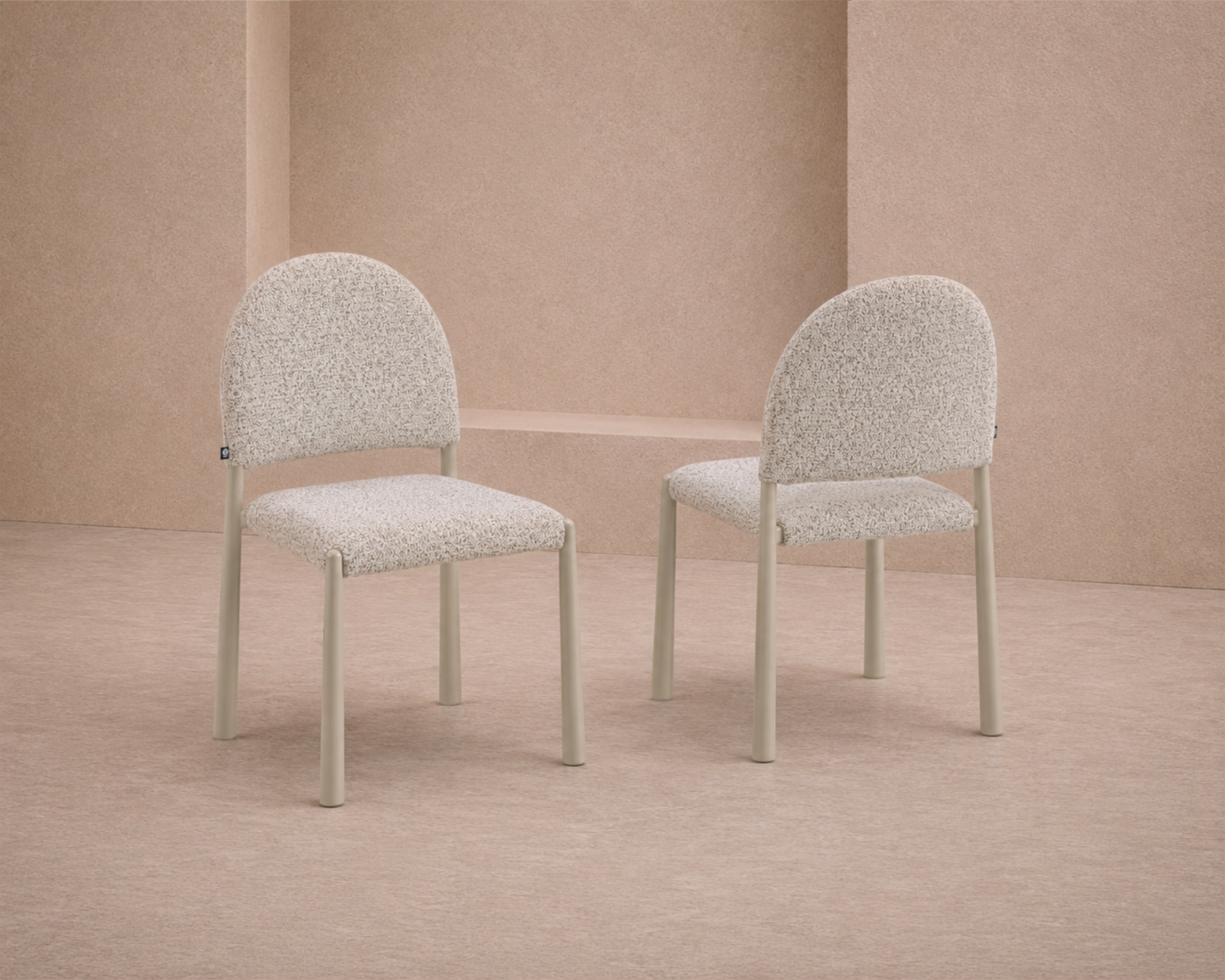 Noma Dining Chair (set of 2) - Ripley Grav & Gloss Ivory