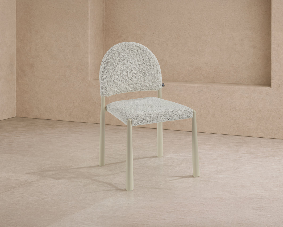 Noma Dining Chair (set of 2) - Ripley Grav & Gloss Ivory